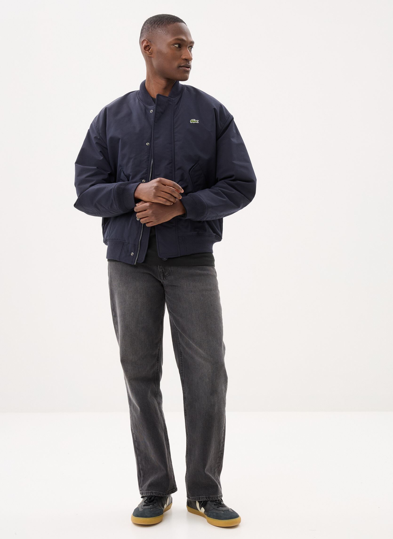 Blousons Blouson BH1204 homme bleu Lacoste Blousons Blouson BH1204 homme bleu ABIMES