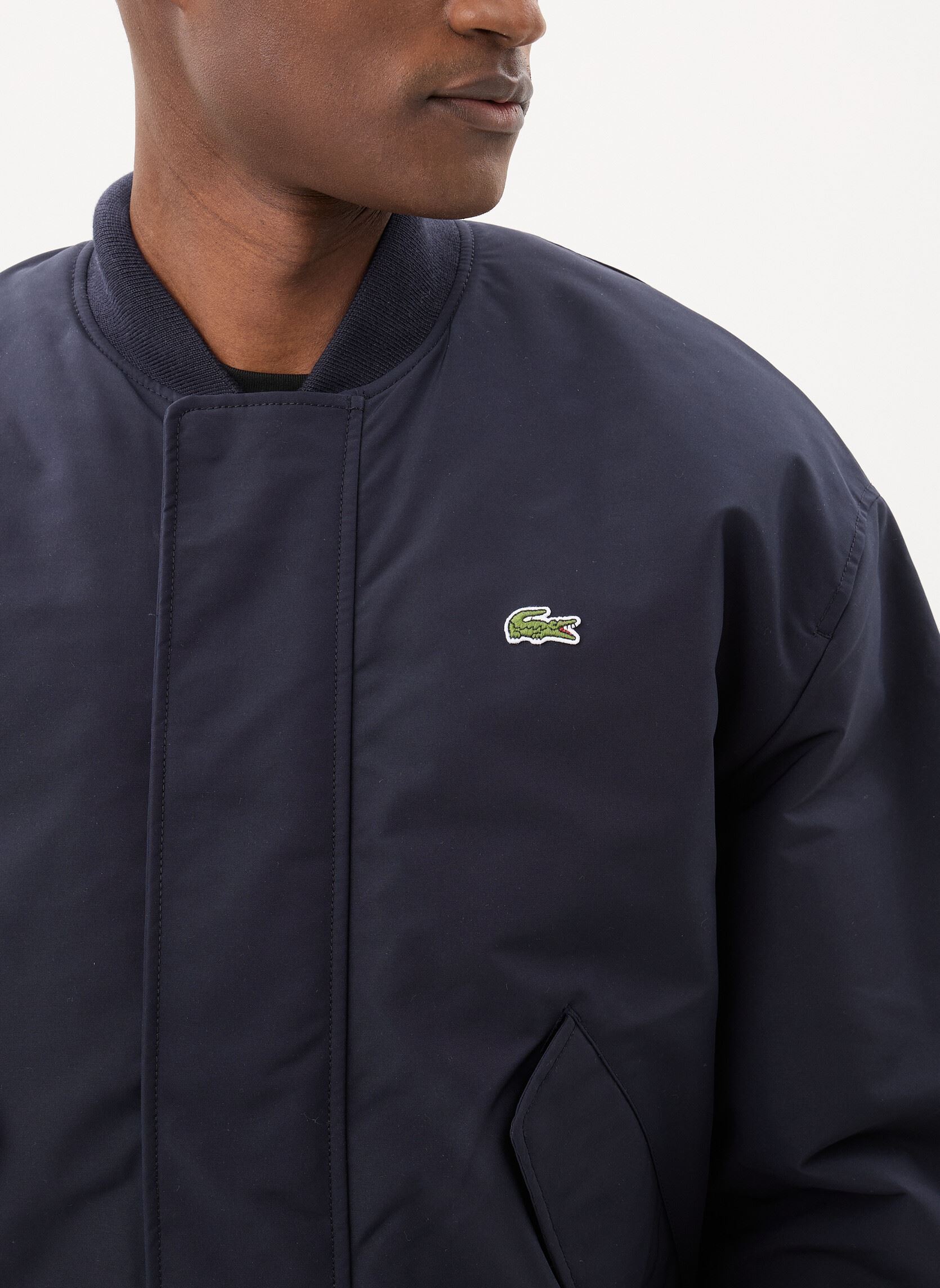 Blousons Blouson BH1204 homme bleu Lacoste Blousons Blouson BH1204 homme bleu ABIMES