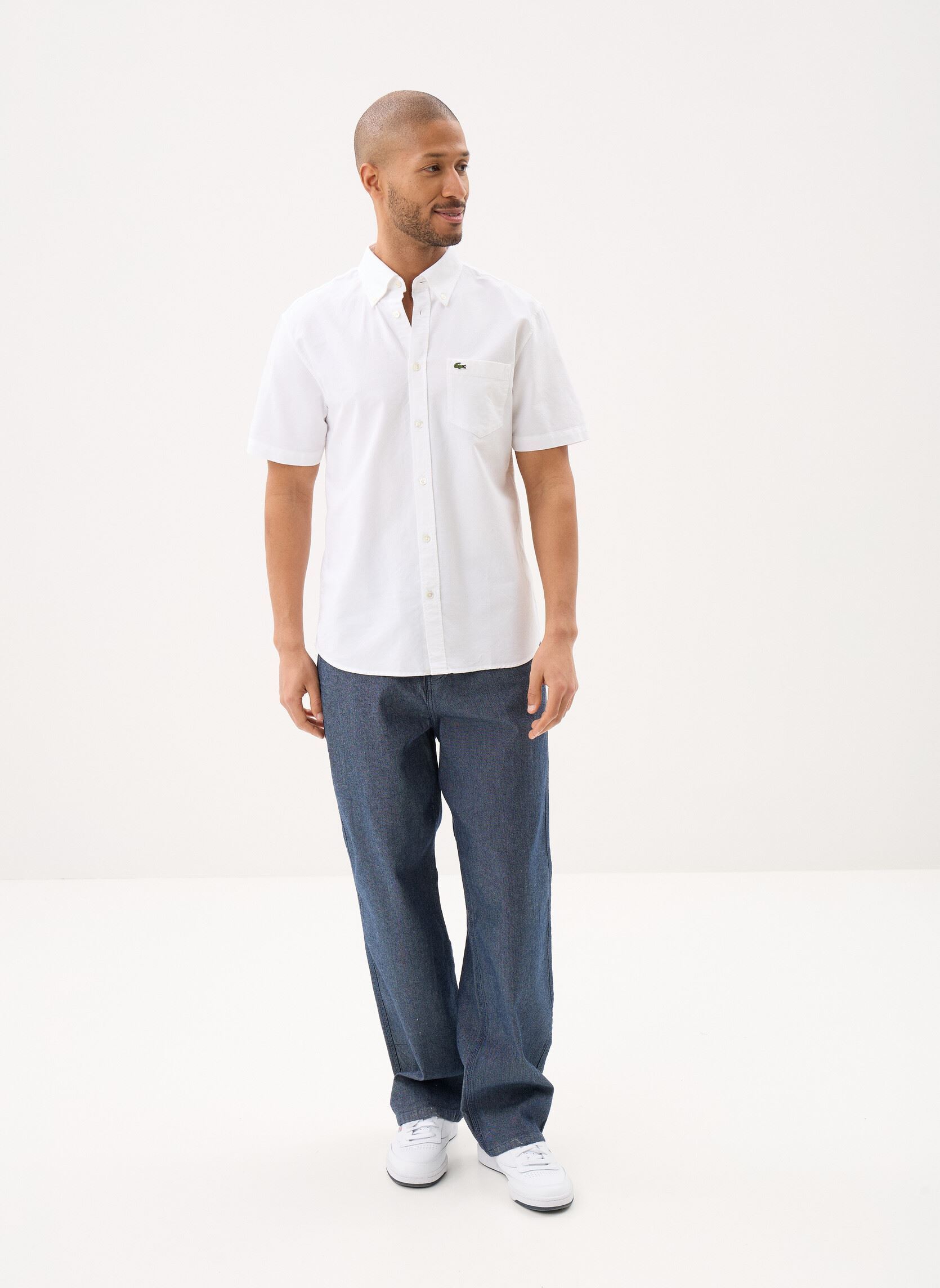 Hemden Woven Shirts CH1917 heren wit Lacoste Hemden Woven Shirts CH1917 heren wit BLANC