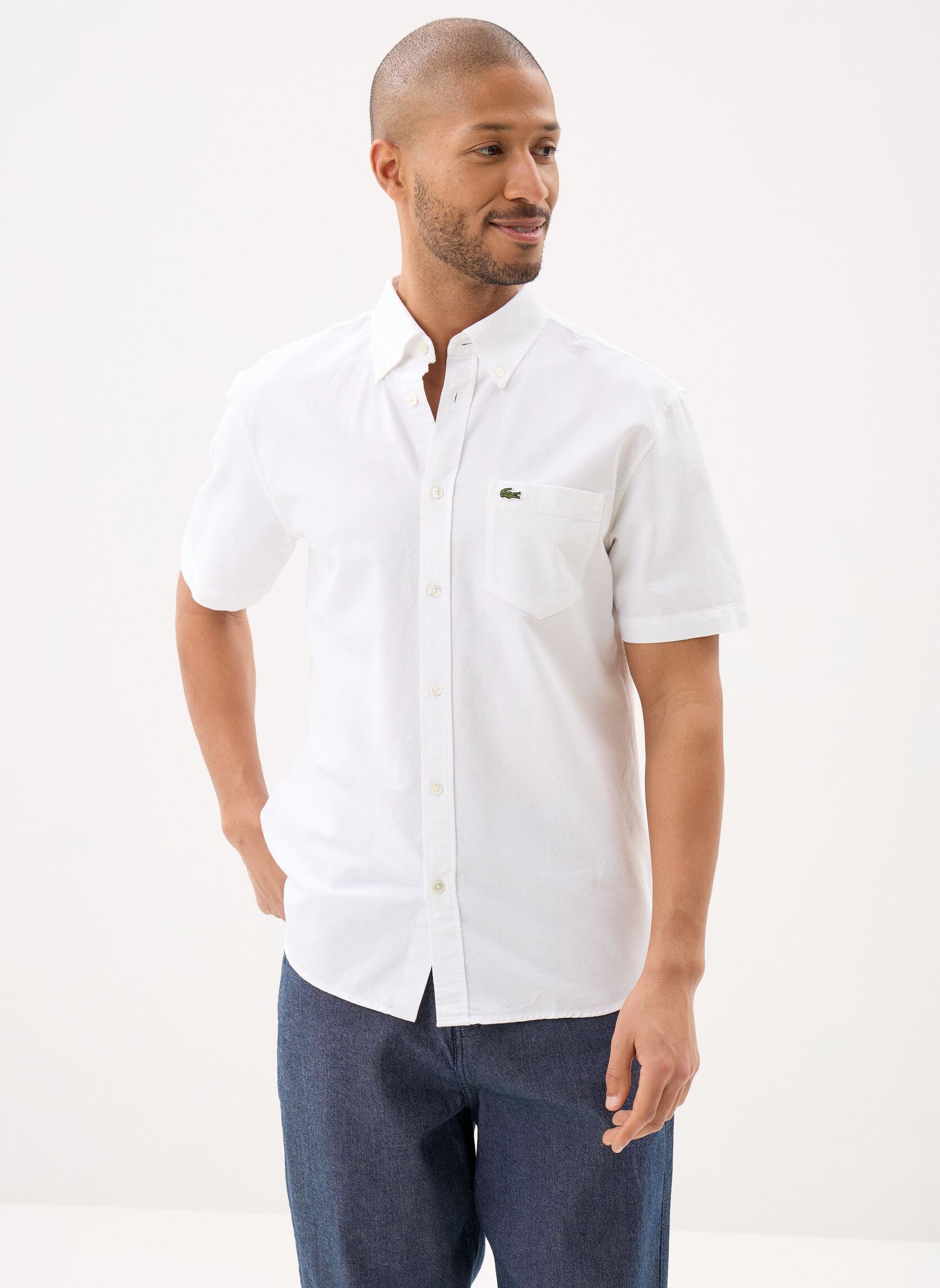 Chemise Lacoste Regular Fit Short Sleeved Oxford Shirt EU