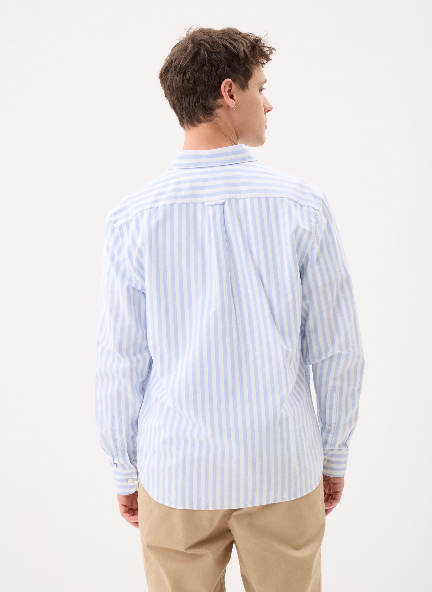 Chemises Chemise Casual CH5623 homme bleu Lacoste Chemises Chemise Casual CH5623 homme bleu PANORAMA/BLANC