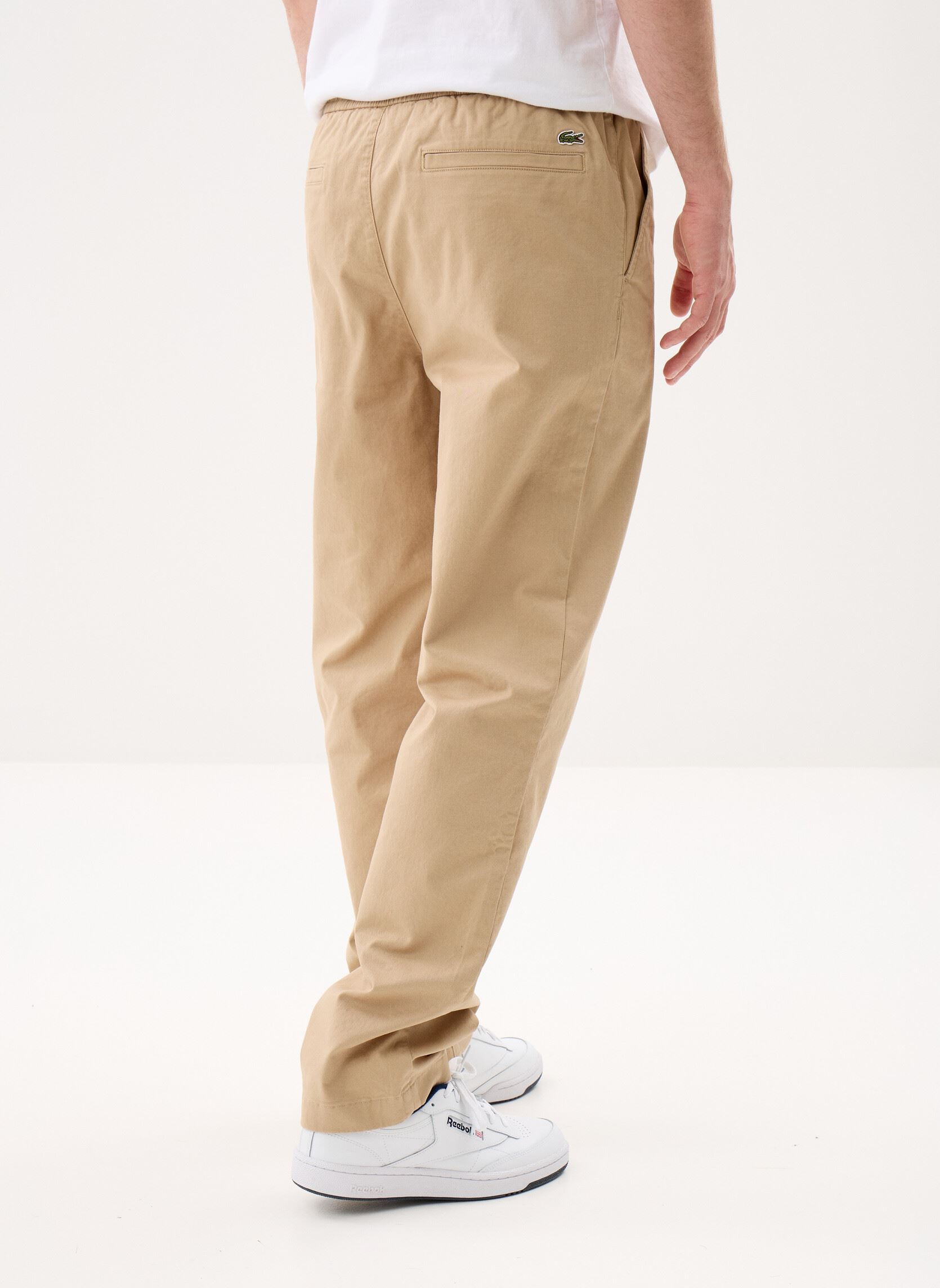Pantalons chino Pantalon HH1982 homme beige Lacoste Pantalons chino Pantalon HH1982 homme beige VIENNOIS