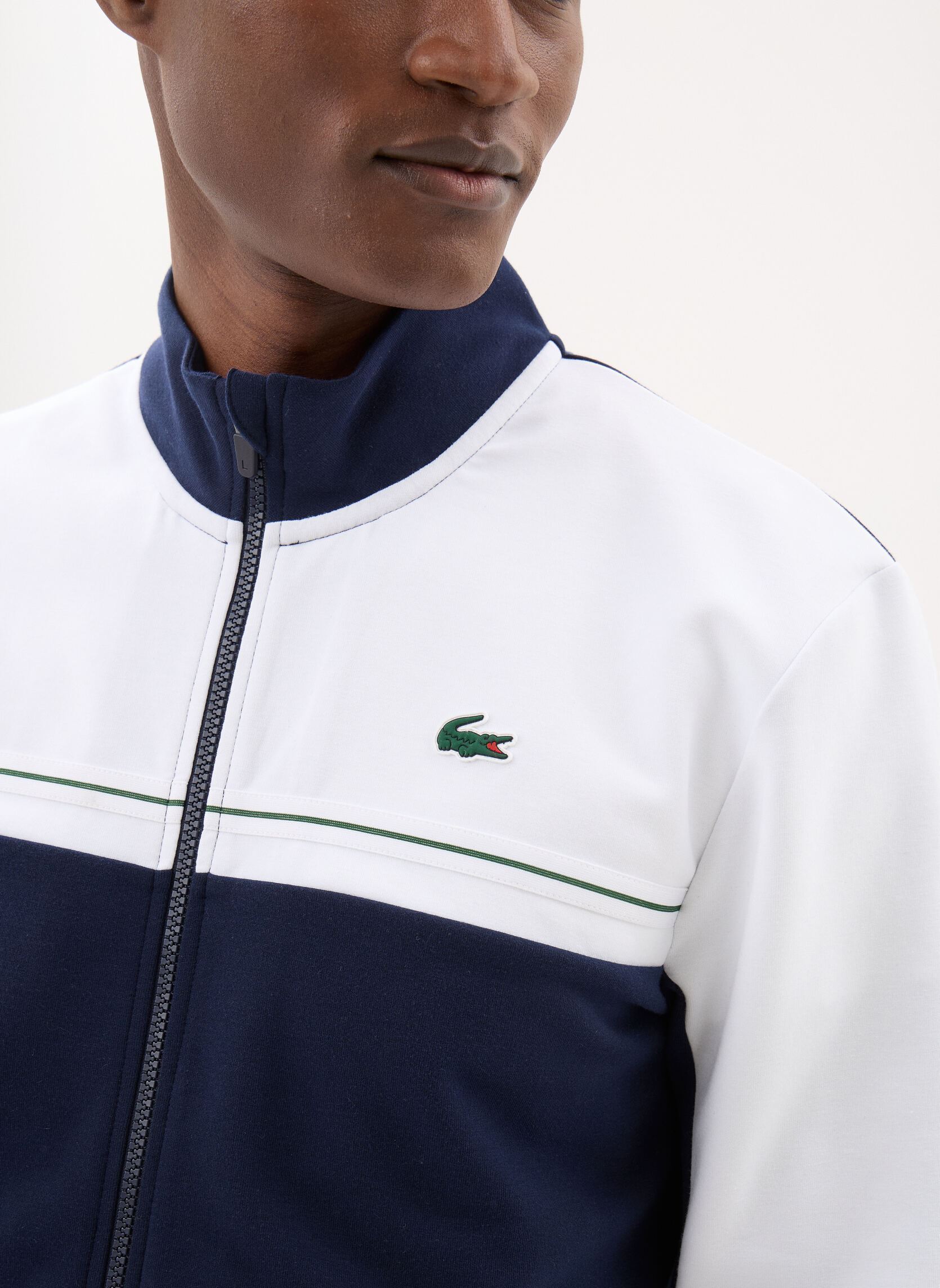 Trainingsjacken Sweatshirt SH0131 herren blau Lacoste Trainingsjacken Sweatshirt SH0131 herren blau Marine/blanc
