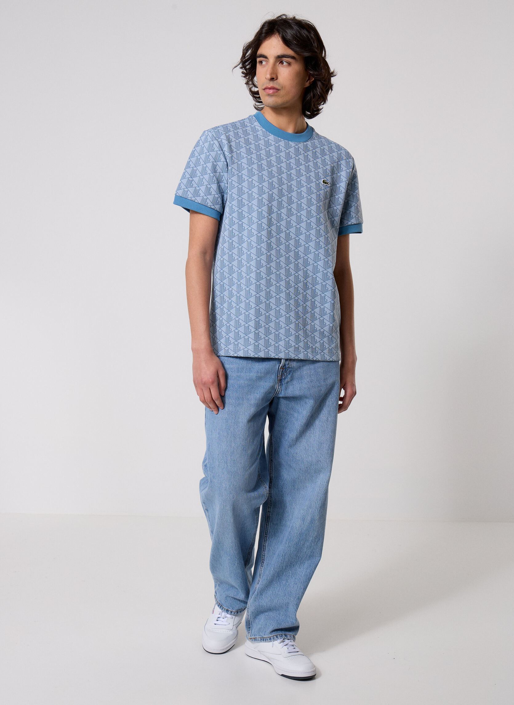 Kurzarm-T-Shirts Tee-Shirt H1197 herren blau Lacoste Kurzarm-T-Shirts Tee-Shirt H1197 herren blau PHOENIX/ABYSSE