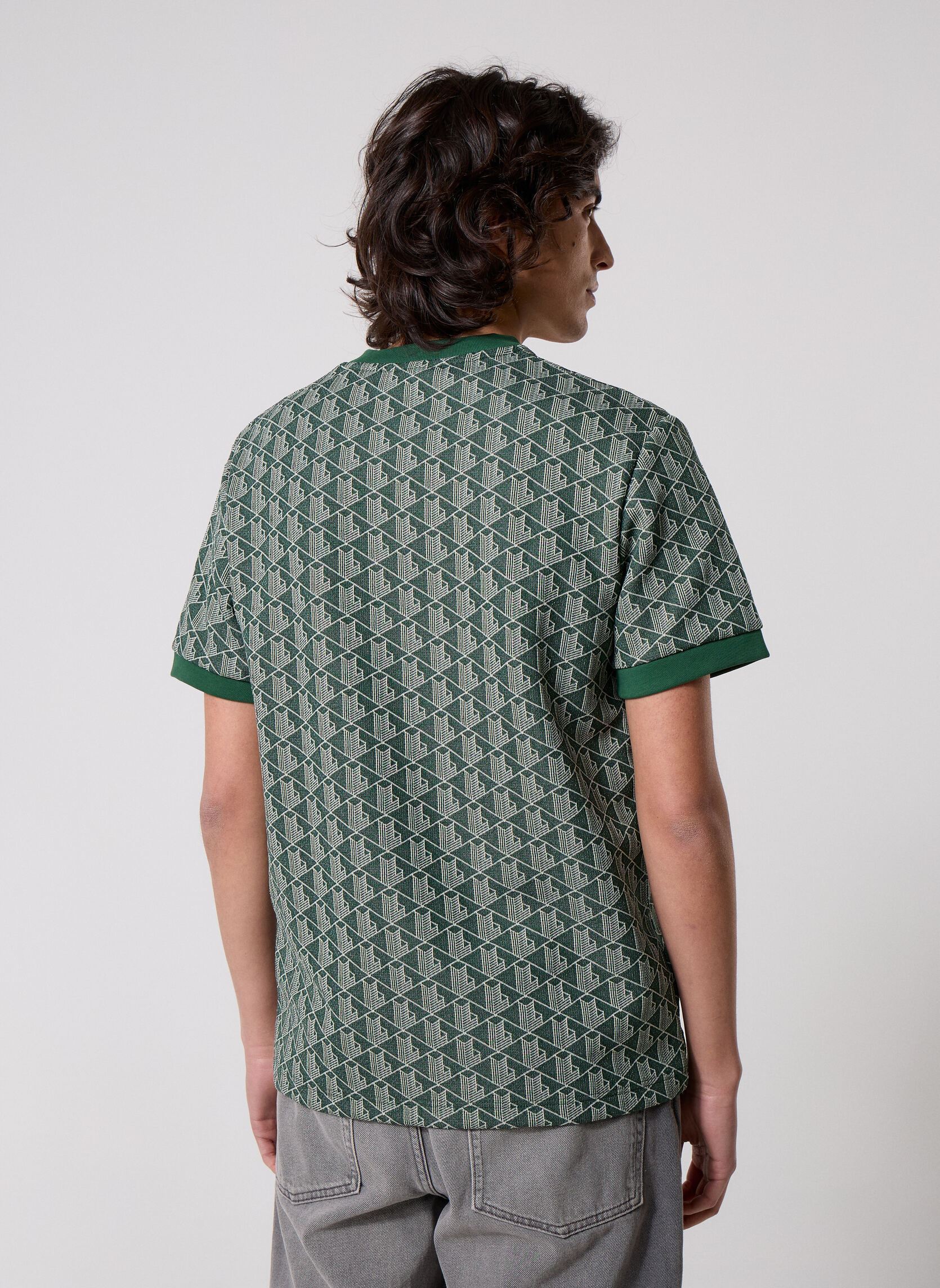 Kurzarm-T-Shirts Tee-Shirt H1197 herren grün Lacoste Kurzarm-T-Shirts Tee-Shirt H1197 herren grün VERT/SINOPLE