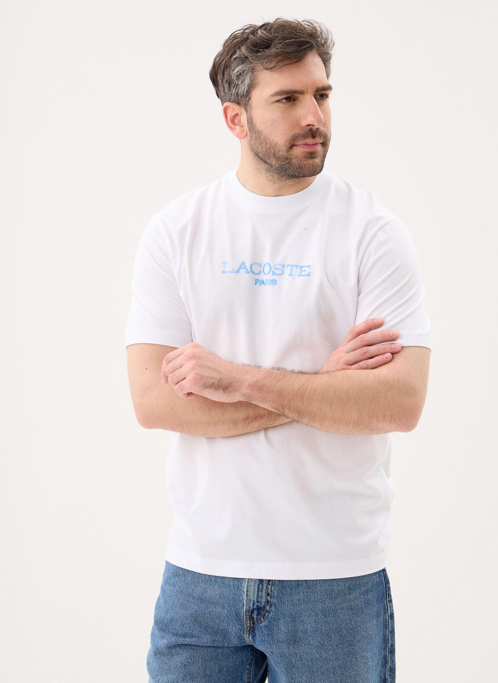 Vêtements Lacoste Tee Shirt TH1435 pour