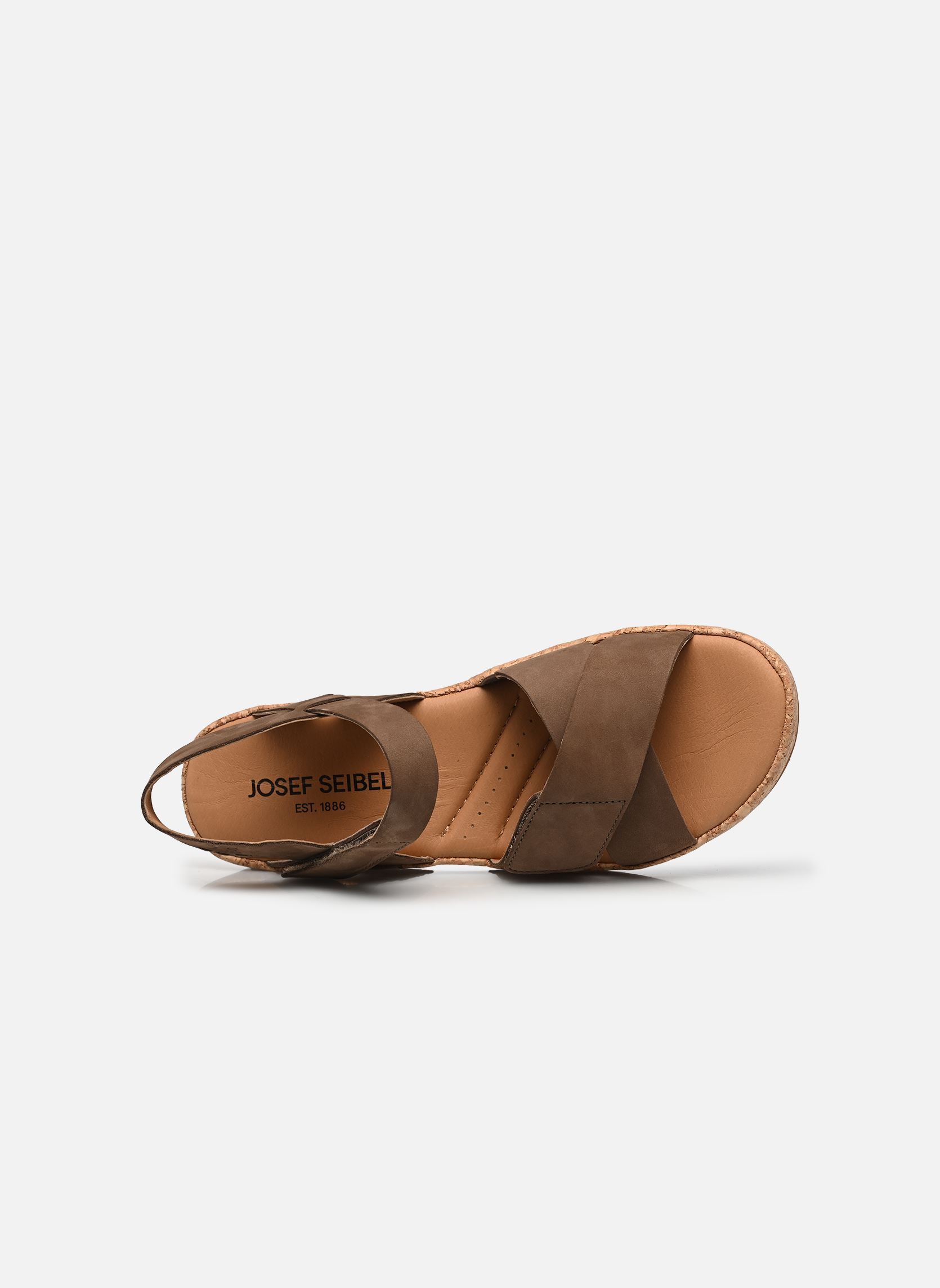 Sandales compensées et plateformes Evita 03 femme marron Josef Seibel Sandales compensées et plateformes Evita 03 femme marron TAUPE
