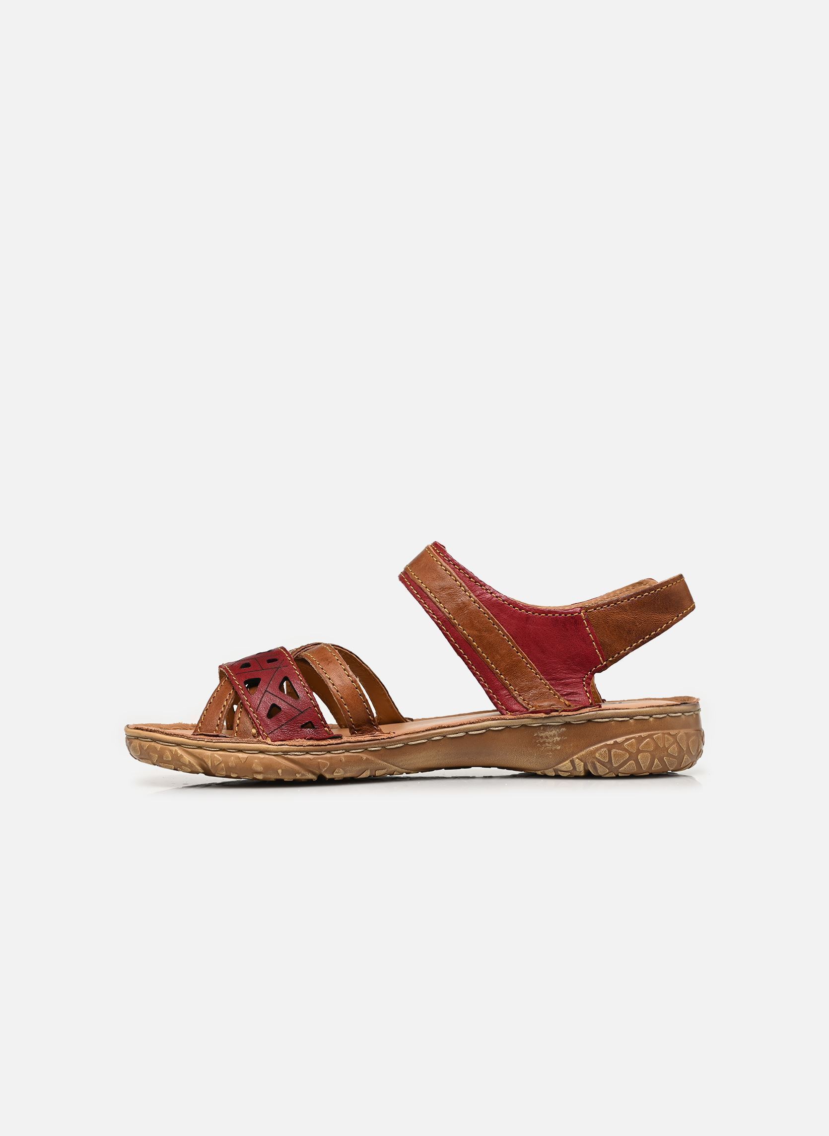 Sandales plates Ivy 08 femme marron Josef Seibel Sandales plates Ivy 08 femme marron Rot-Kombi