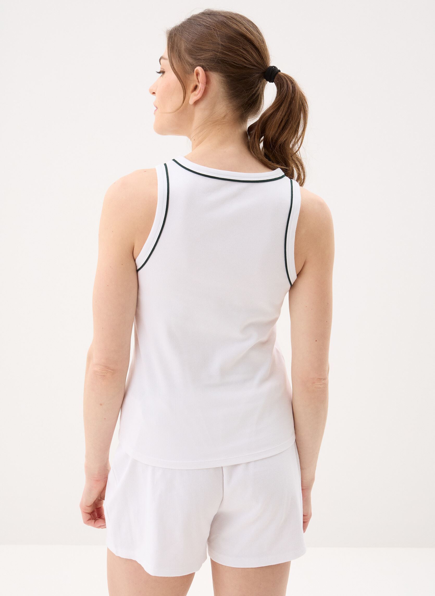 Vêtements Loungewear Pyjama Set 4F3061 femme blanc Lacoste Vêtements Loungewear Pyjama Set 4F3061 femme blanc BLANC