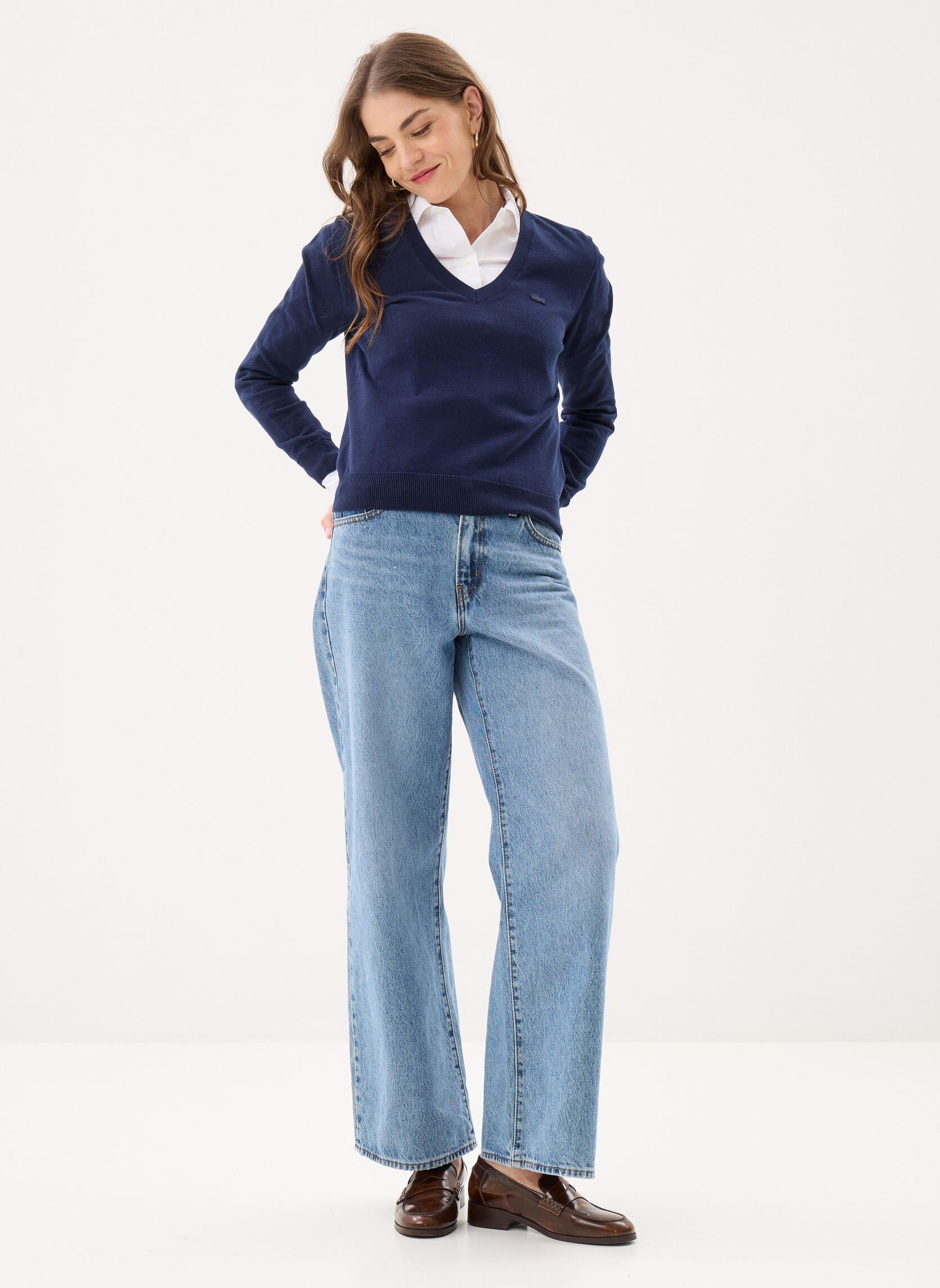 Pullover Sweaters Female AF3964 damen blau Lacoste Pullover Sweaters Female AF3964 damen blau MARINE
