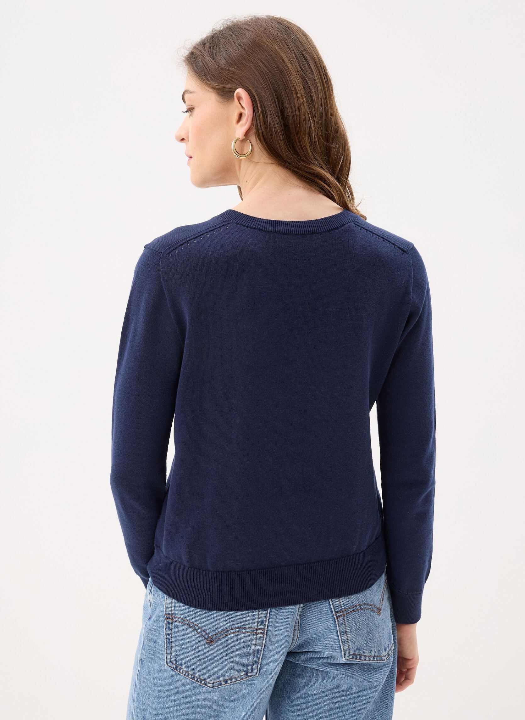 Pullover Sweaters Female AF3964 damen blau Lacoste Pullover Sweaters Female AF3964 damen blau MARINE