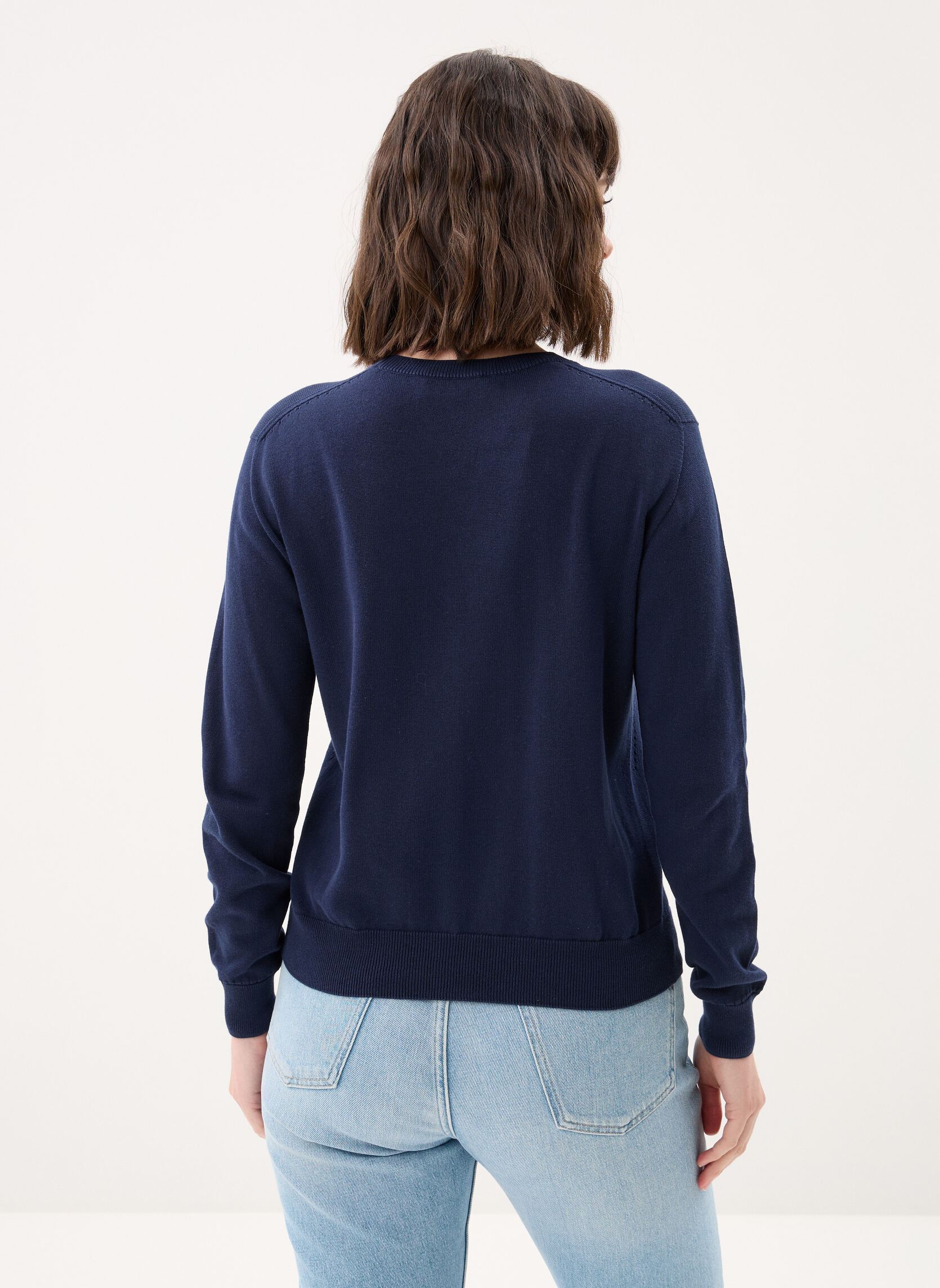 Pulls Tricot AF4145 femme bleu Lacoste Pulls Tricot AF4145 femme bleu MARINE