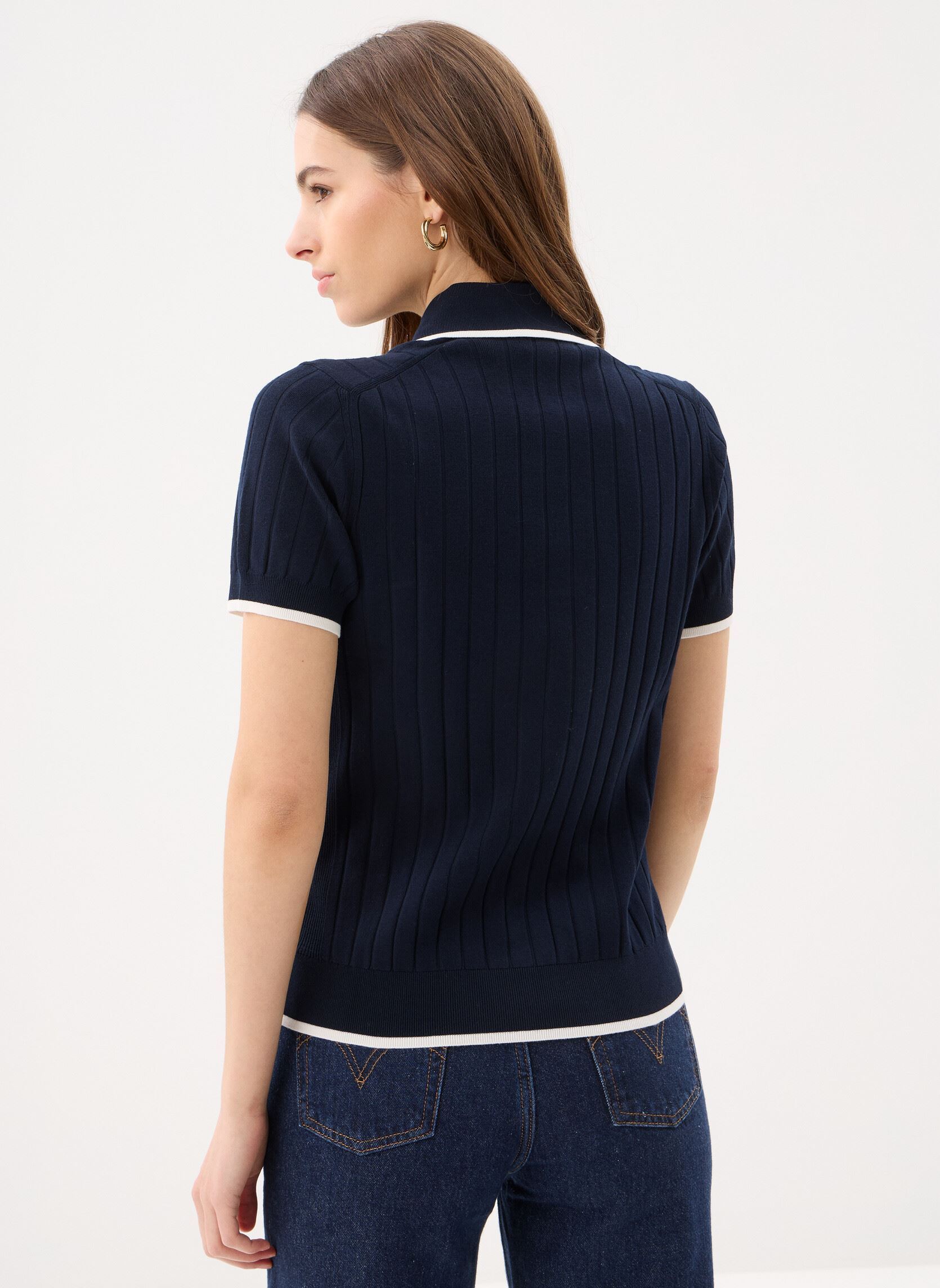 Kurzarm-Poloshirts Sweaters Polo F9430 damen blau Lacoste Kurzarm-Poloshirts Sweaters Polo F9430 damen blau MARINE/FARINE