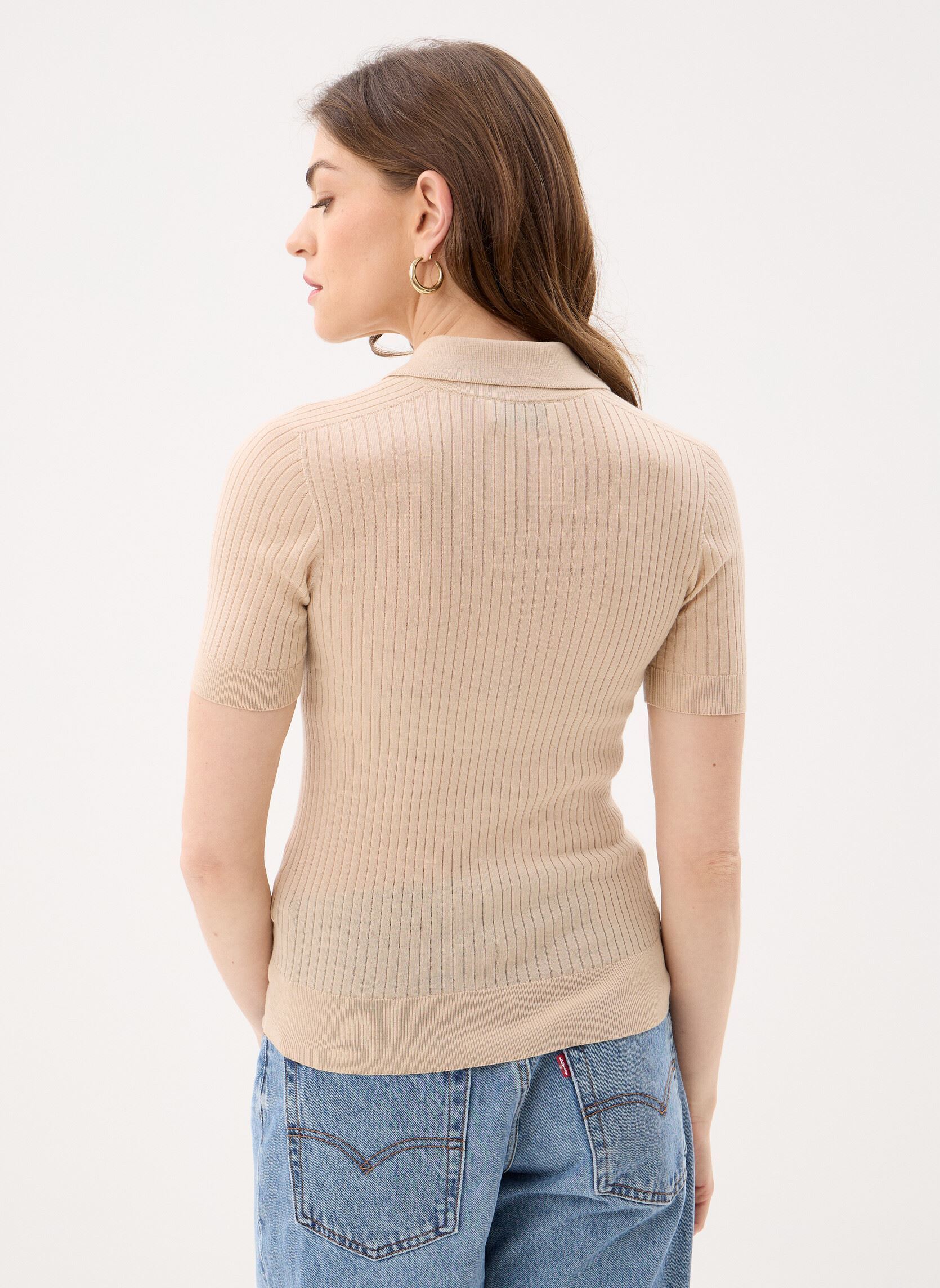 Kurzarm-Poloshirts Sweaters Polo Tricot AF9984 damen beige Lacoste Kurzarm-Poloshirts Sweaters Polo Tricot AF9984 damen beige LIONNE
