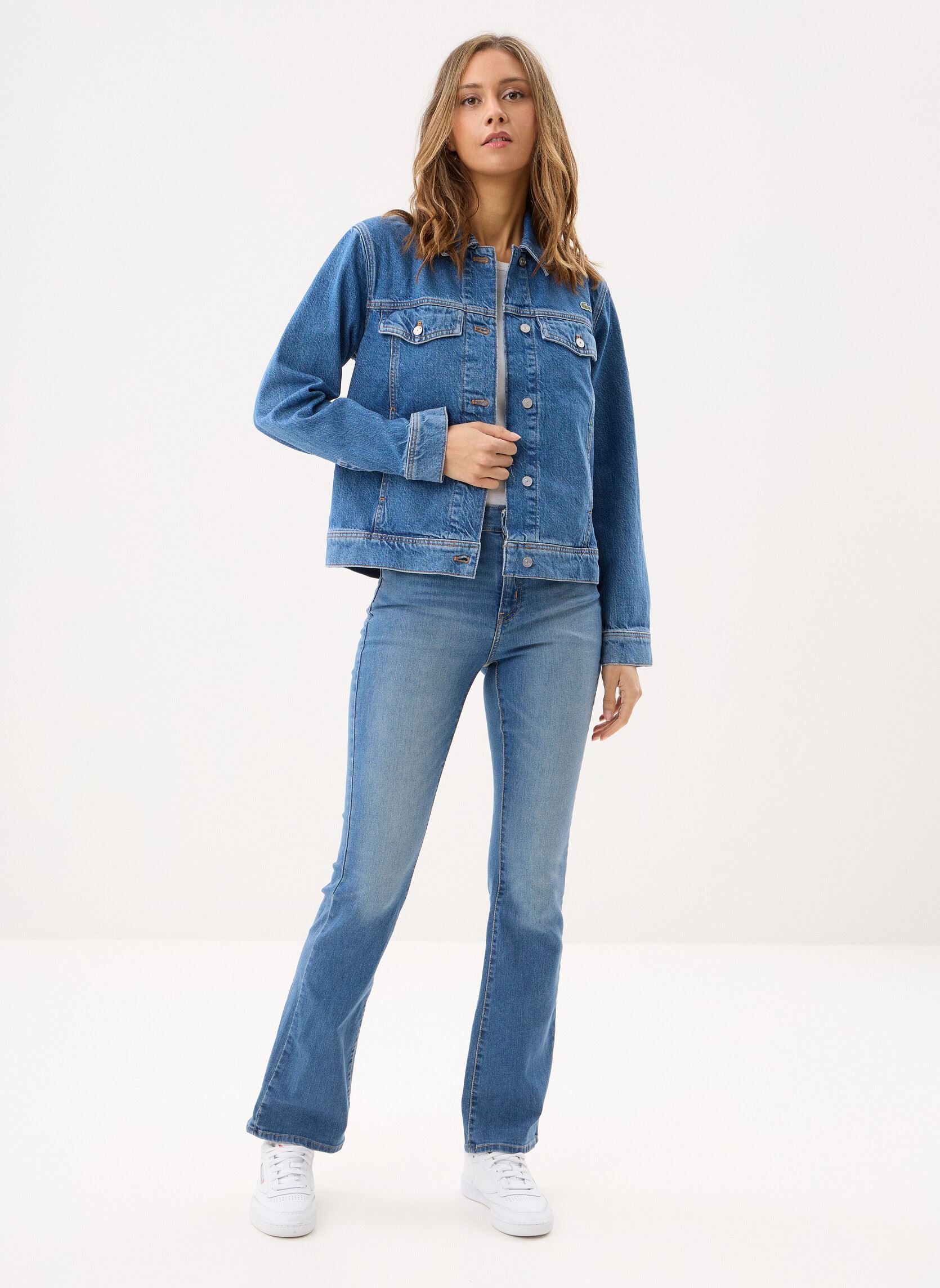 Jassen Blouson BF0244 dames blauw Lacoste Jassen Blouson BF0244 dames blauw MEDIUM BLUE