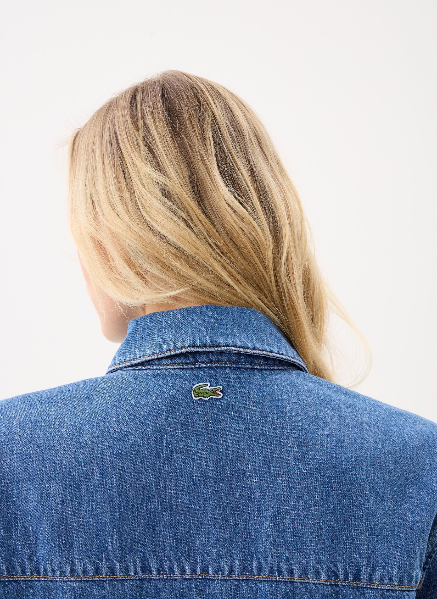 Kurzarm-Hemden Woven Shirt CF0051 damen blau Lacoste Kurzarm-Hemden Woven Shirt CF0051 damen blau MEDIUM BLUE
