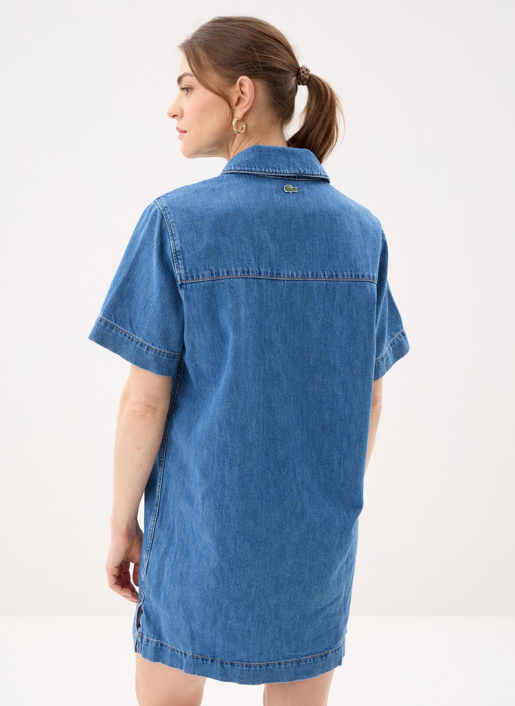 Robes Robe EF0192 femme bleu Lacoste Robes Robe EF0192 femme bleu MEDIUM BLUE
