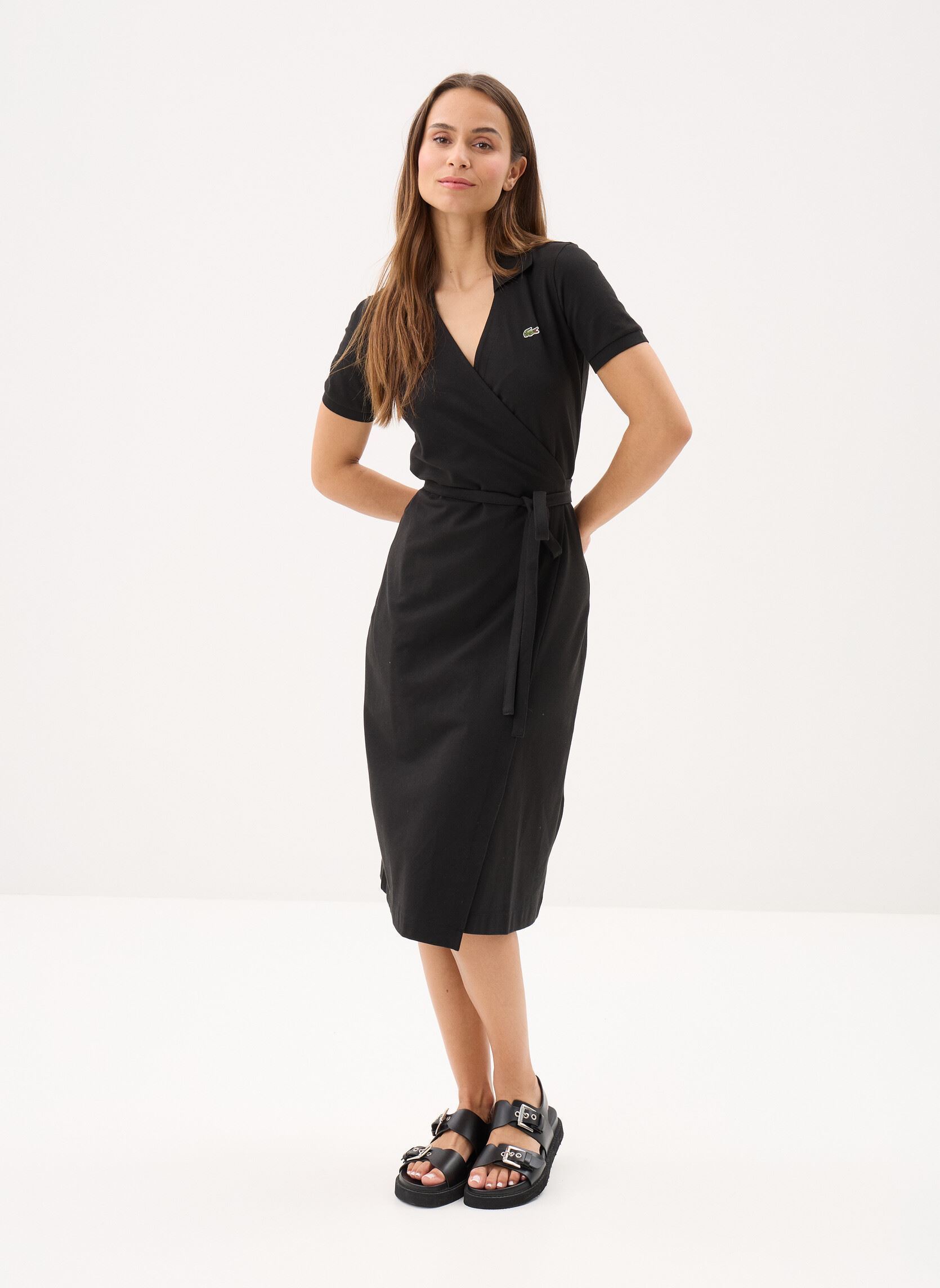 Robes Robe Maille EF9825 femme noir Lacoste Robes Robe Maille EF9825 femme noir NOIR
