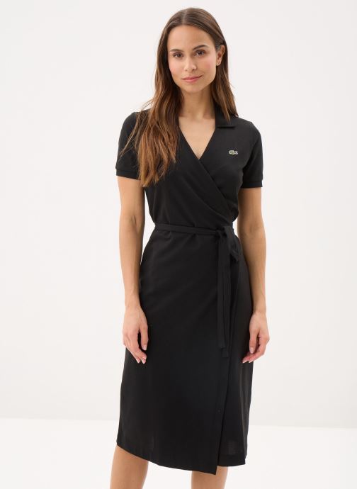 Lacoste Jurken Robe Maille EF9825 dames zwart