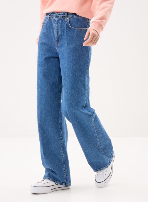 Lacoste Wijde jeans / Flared Jeans Jean HF0206 dames blauw