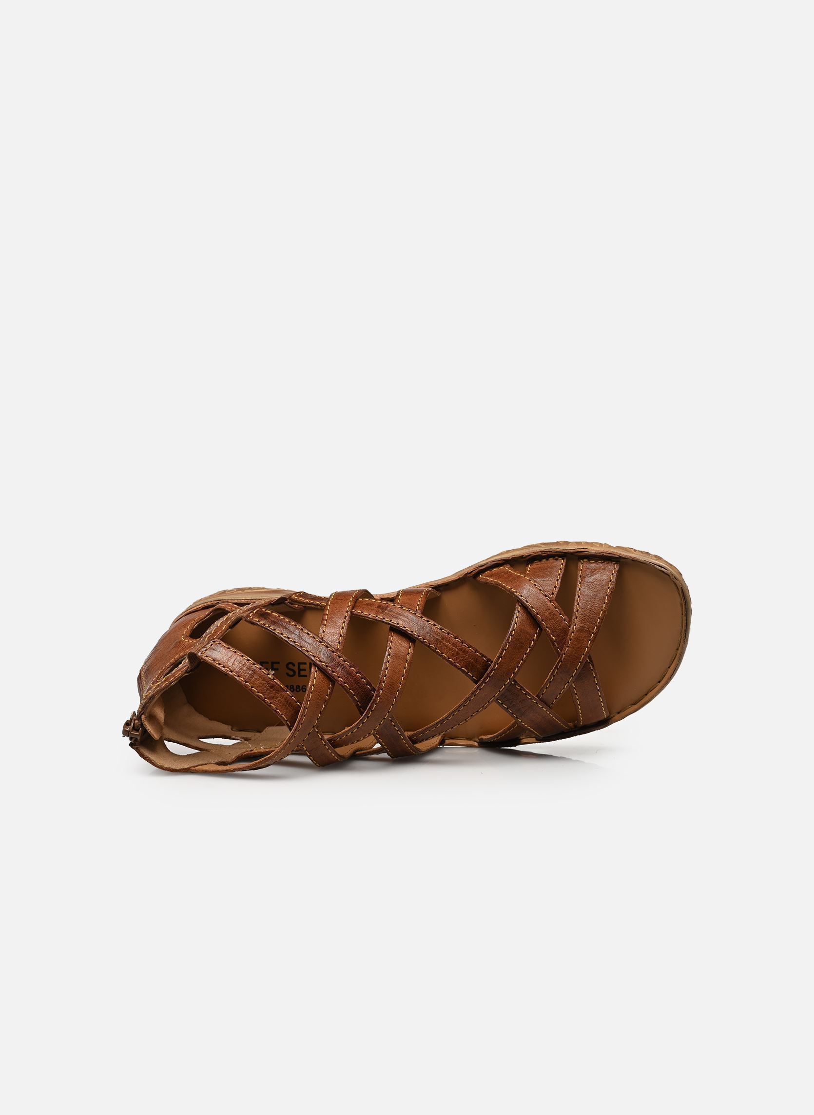 Platte sandalen Ivy 06 dames bruin Josef Seibel Platte sandalen Ivy 06 dames bruin CASTAGNE