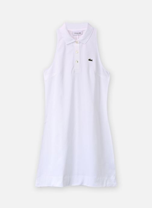 Lacoste Kleider Robe Maille EF1452 damen weiß