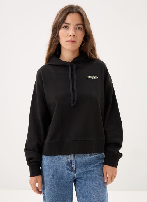 Lacoste Kapuzenpullover Sweatshirt SF7607 damen schwarz