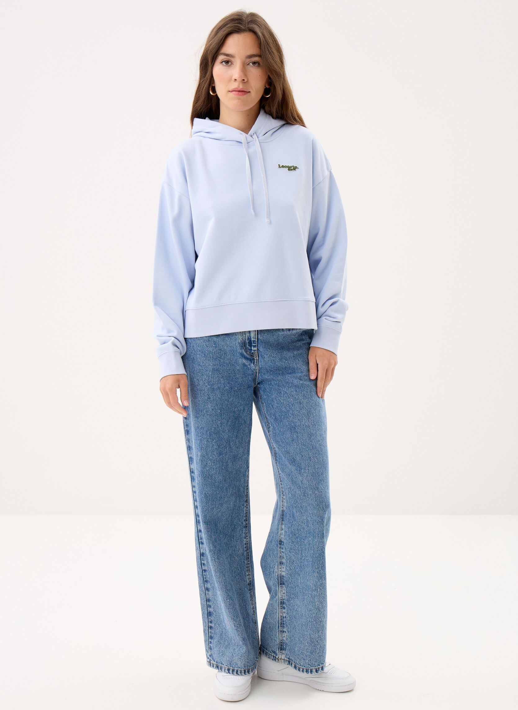Kapuzenpullover Sweatshirt SF7607 damen blau Lacoste Kapuzenpullover Sweatshirt SF7607 damen blau PHOENIX