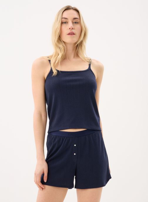 Lacoste Ensembles de pyjamas Loungewear Pyjama Set 4F1523 femme bleu