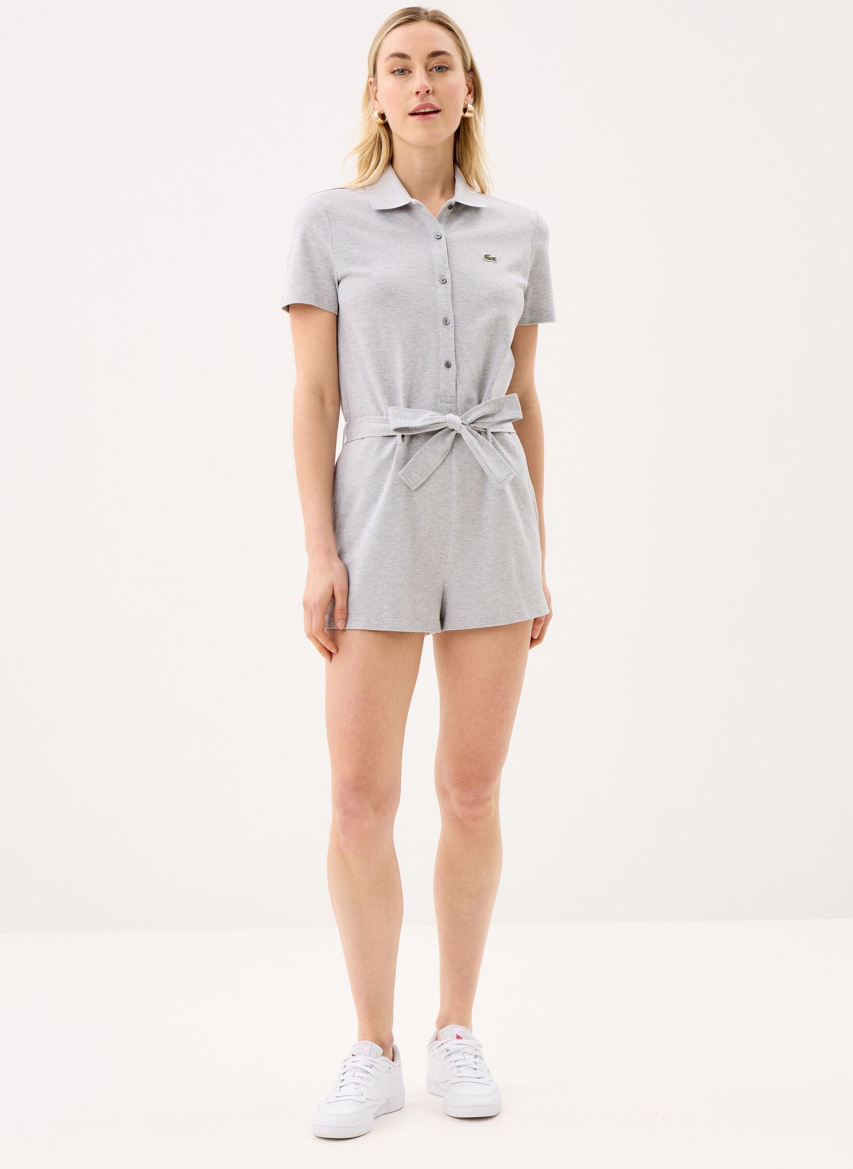 Kurze Jumpsuits Combinaison short EF1823 damen grau Lacoste Kurze Jumpsuits Combinaison short EF1823 damen grau ARGENT CHINE