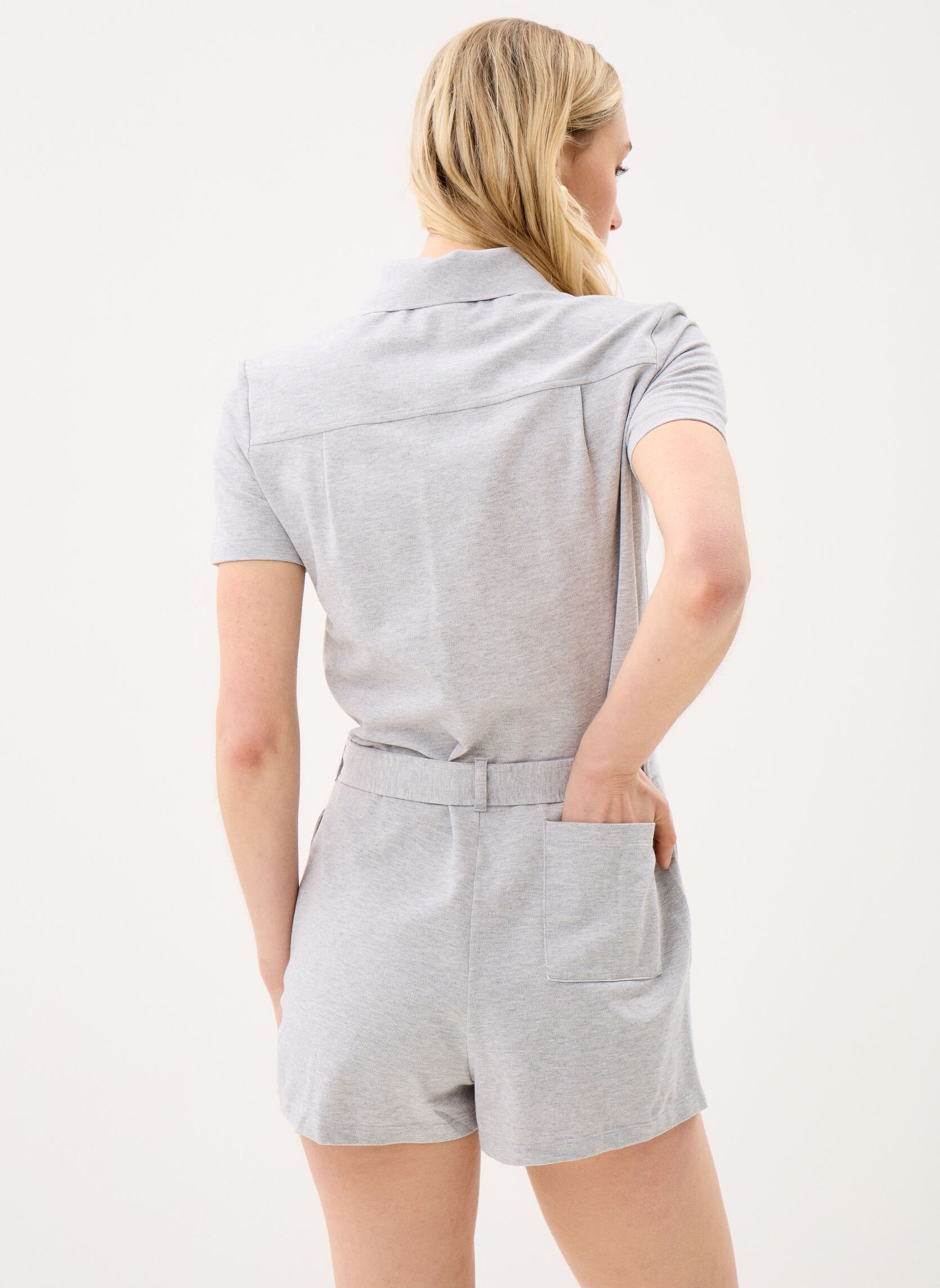 Kurze Jumpsuits Combinaison short EF1823 damen grau Lacoste Kurze Jumpsuits Combinaison short EF1823 damen grau ARGENT CHINE