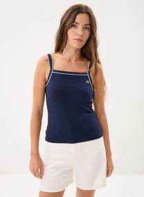 Tops Top TF9902 damen blau Lacoste Tops Top TF9902 damen blau MARINE/CHAMBRAY-FARINE