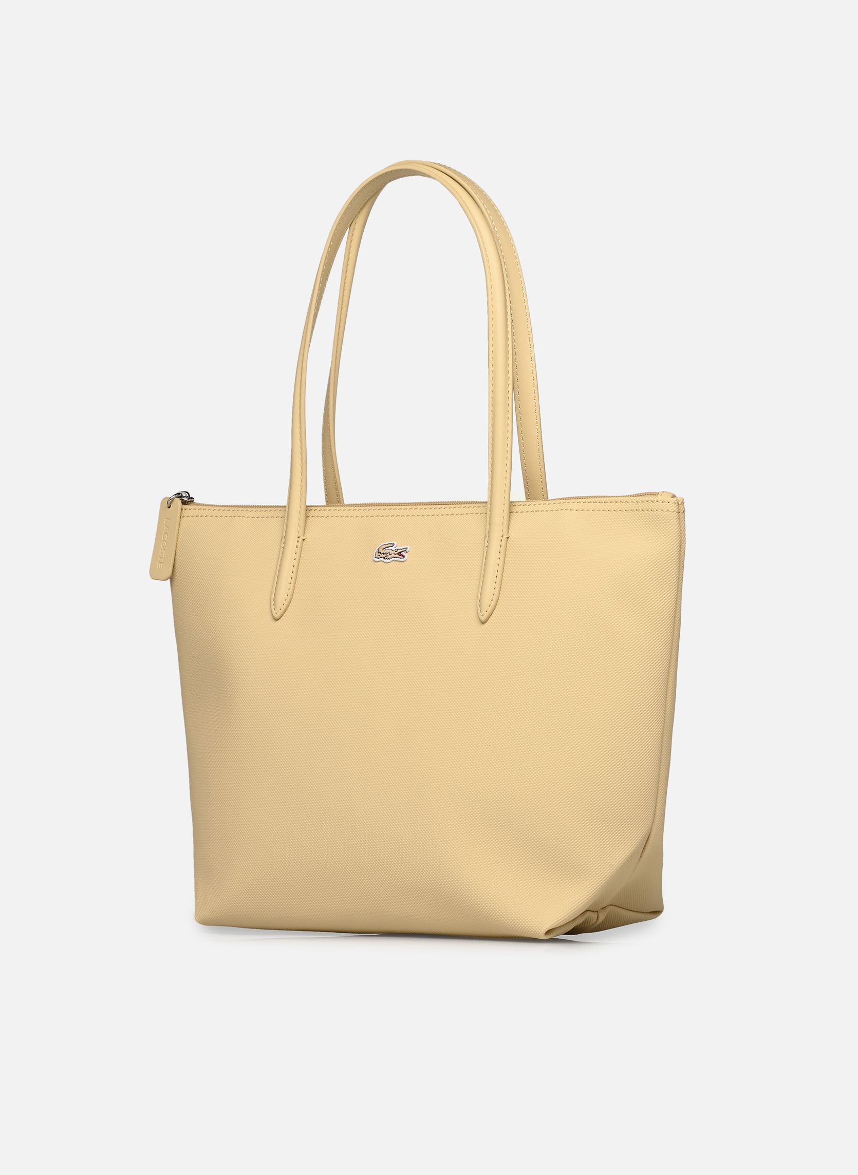 Cabas L.12.12 Concept Small Shopping Bag femme beige Lacoste Cabas L.12.12 Concept Small Shopping Bag femme beige TERREAU