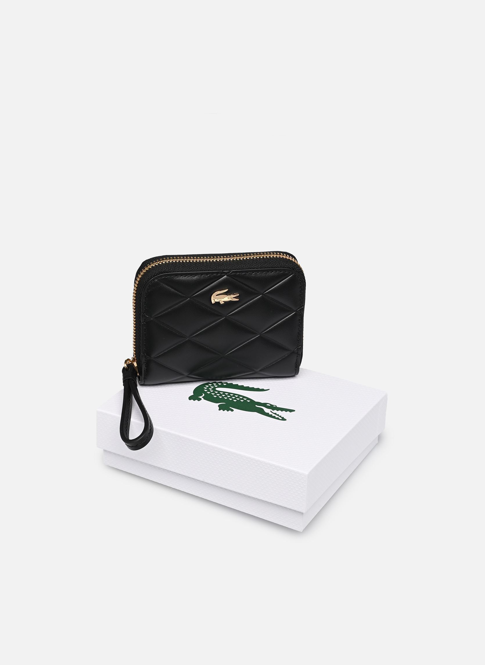 Geldbeutel Crocodelle Small Zipped Wallet damen schwarz Lacoste Geldbeutel Crocodelle Small Zipped Wallet damen schwarz Noir