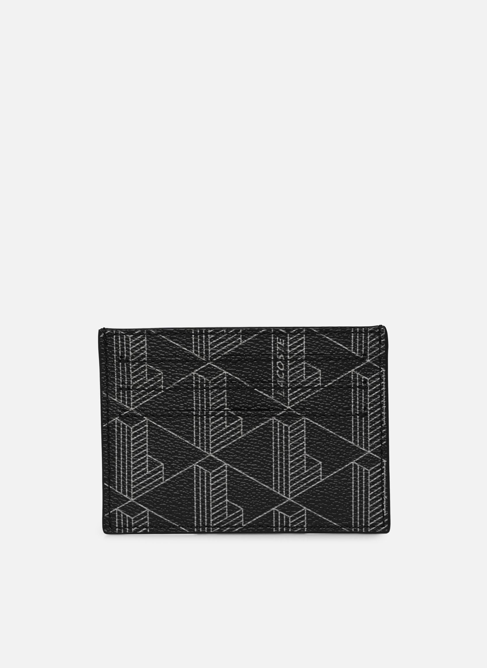 Kartenetui The Blend Card Holder herren schwarz Lacoste Kartenetui The Blend Card Holder herren schwarz Monogram Noir Gris