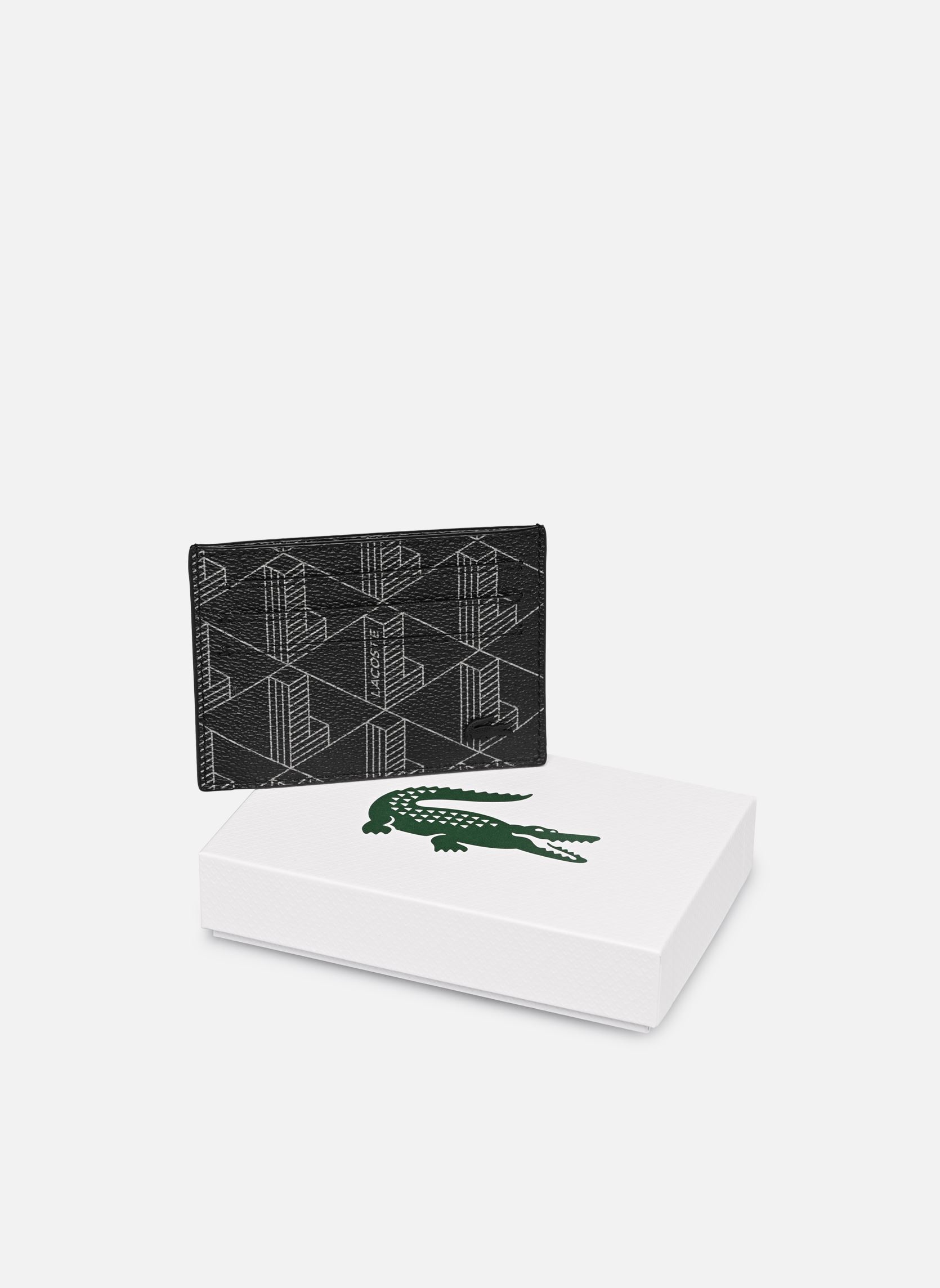 Kartenetui The Blend Card Holder herren schwarz Lacoste Kartenetui The Blend Card Holder herren schwarz Monogram Noir Gris