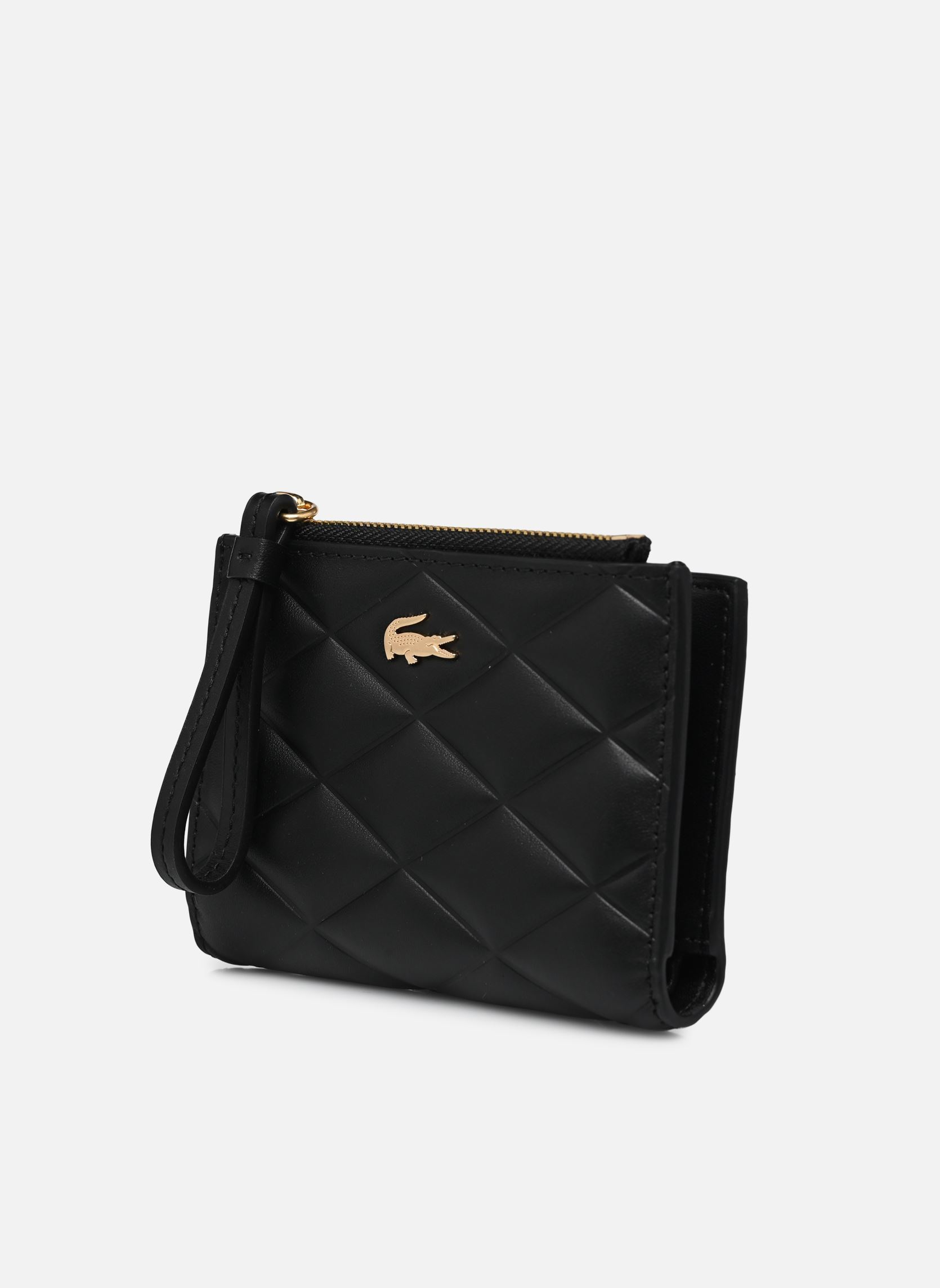 Kartenetui Crocodelle Zipped Billfold damen schwarz Lacoste Kartenetui Crocodelle Zipped Billfold damen schwarz Noir
