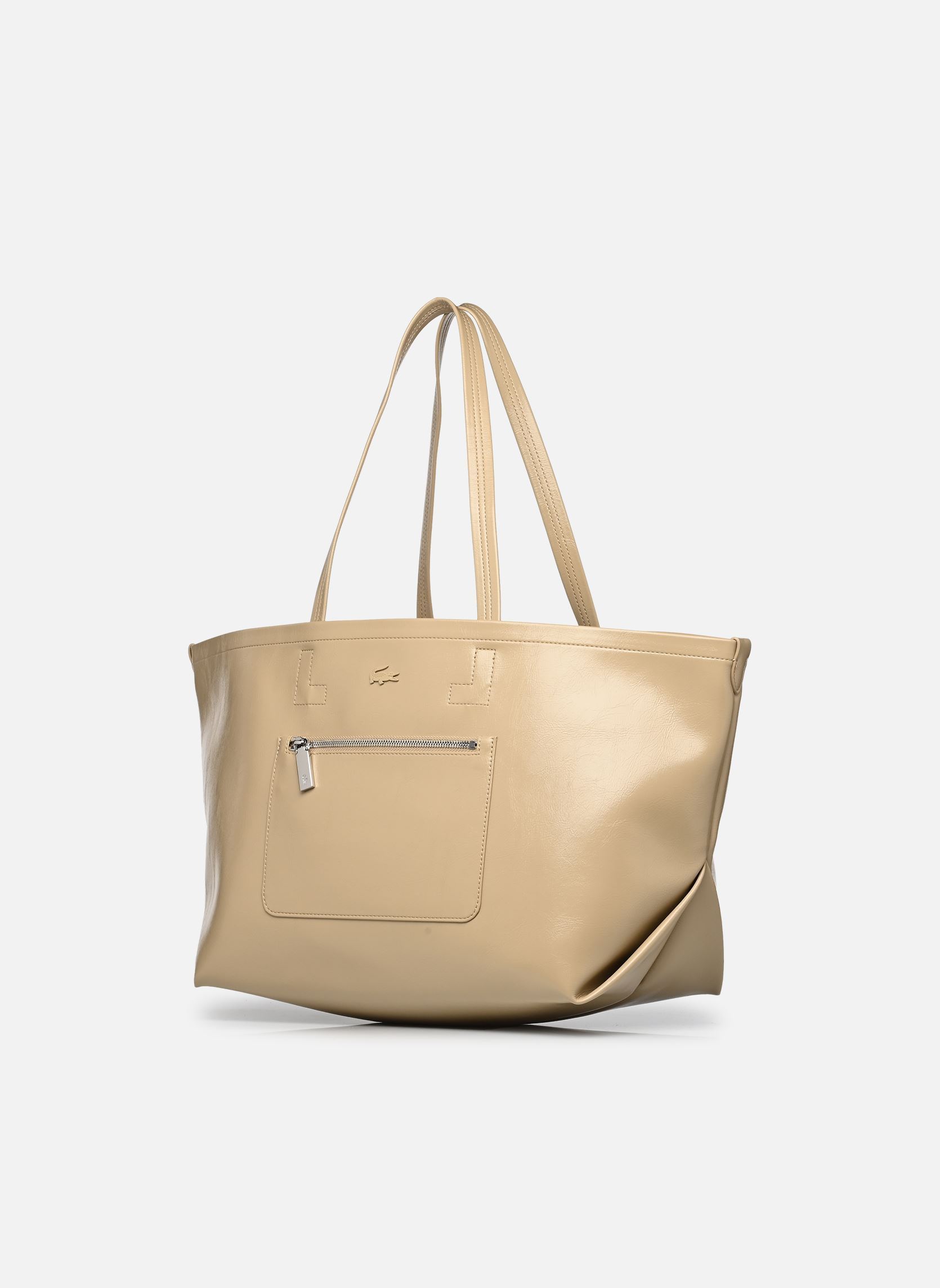 Cabas Lite Large Shoppping Bag femme beige Lacoste Cabas Lite Large Shoppping Bag femme beige Viennois