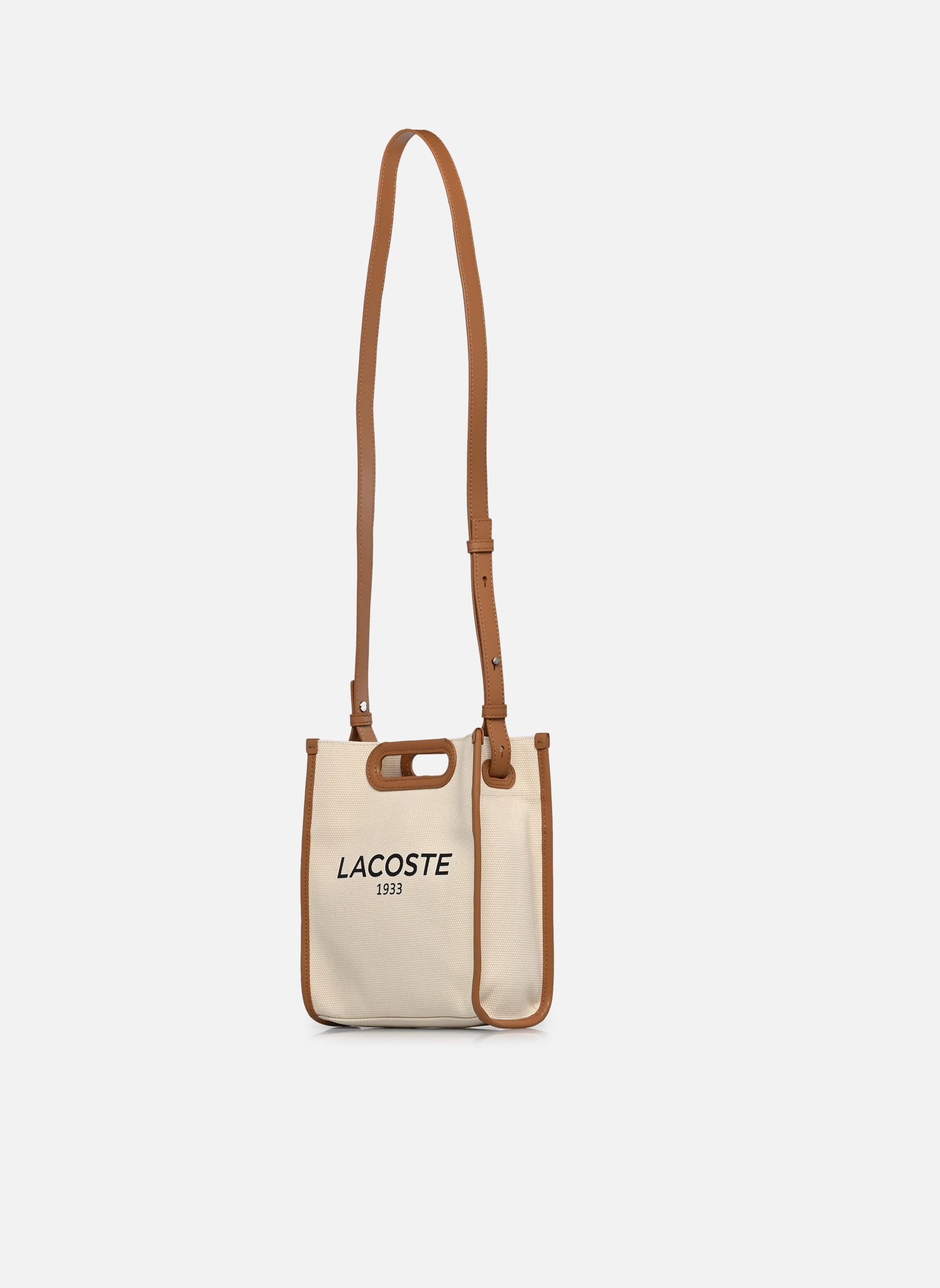 Schoudertassen Heritage Canvas S Crossover Tote Bag dames wit Lacoste Schoudertassen Heritage Canvas S Crossover Tote Bag dames wit Natural Tan