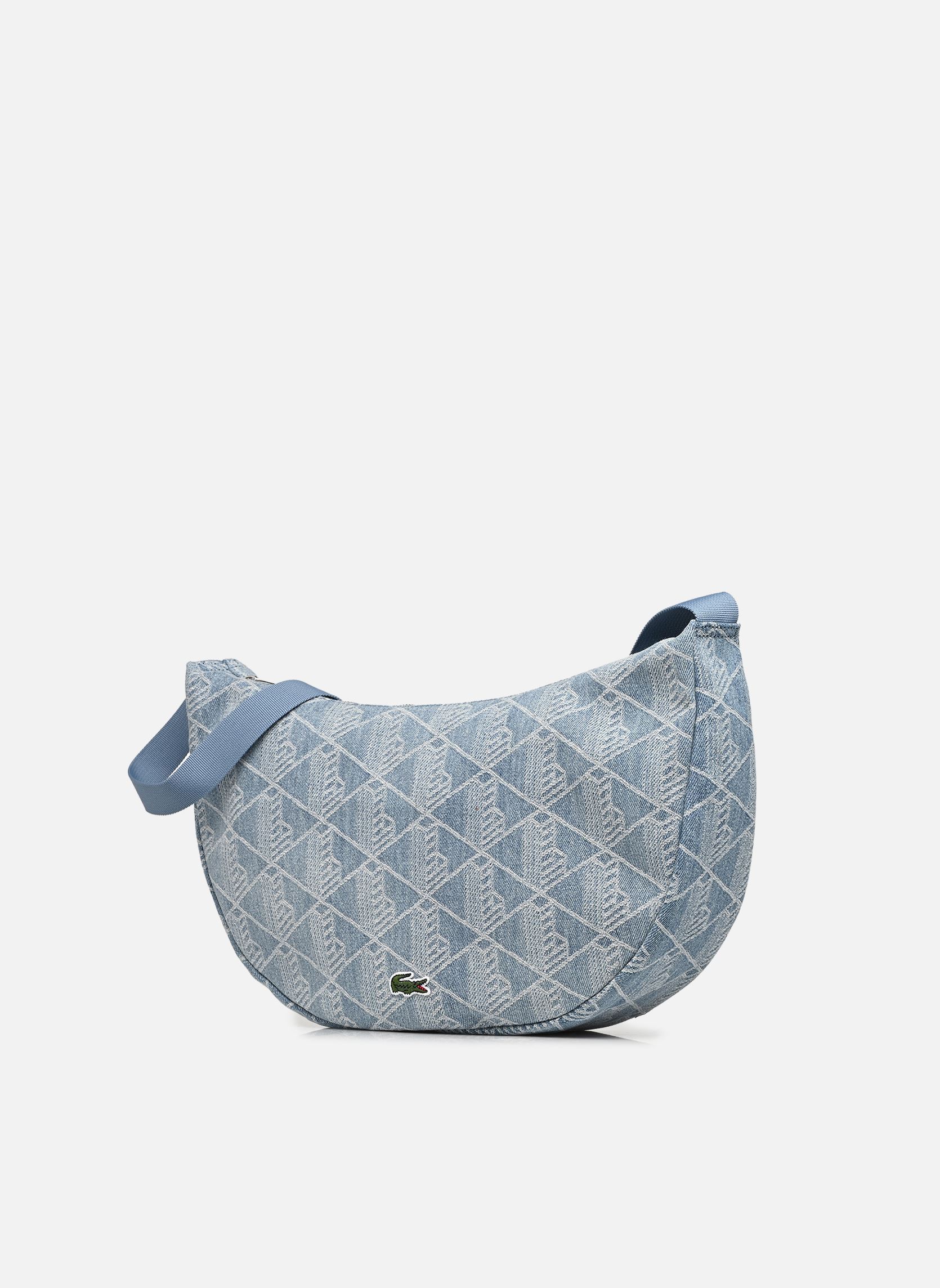 Cabas Neocroc Moon Bag In Monogram Jacquard bleu Lacoste Cabas Neocroc Moon Bag In Monogram Jacquard bleu Tradewinds