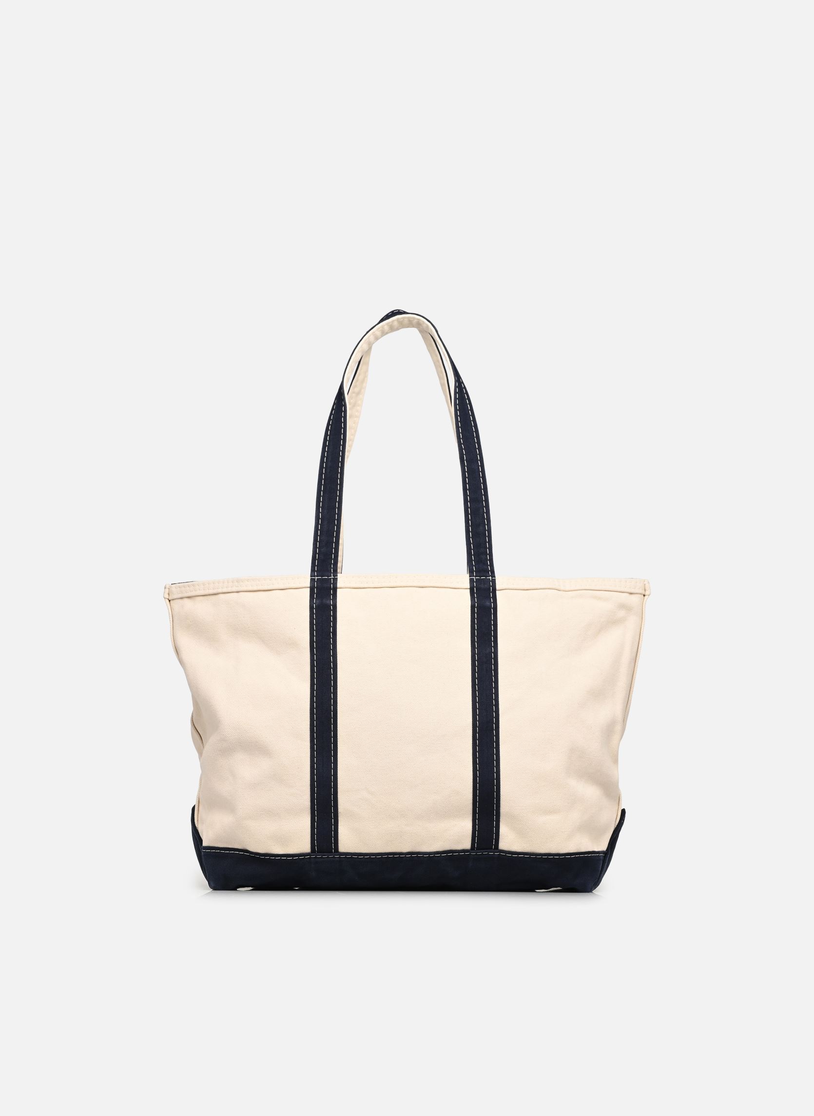 Cabas Pp Icn Tte M-Tote-Medium femme blanc Polo Ralph Lauren Cabas Pp Icn Tte M-Tote-Medium femme blanc Cream/Navy