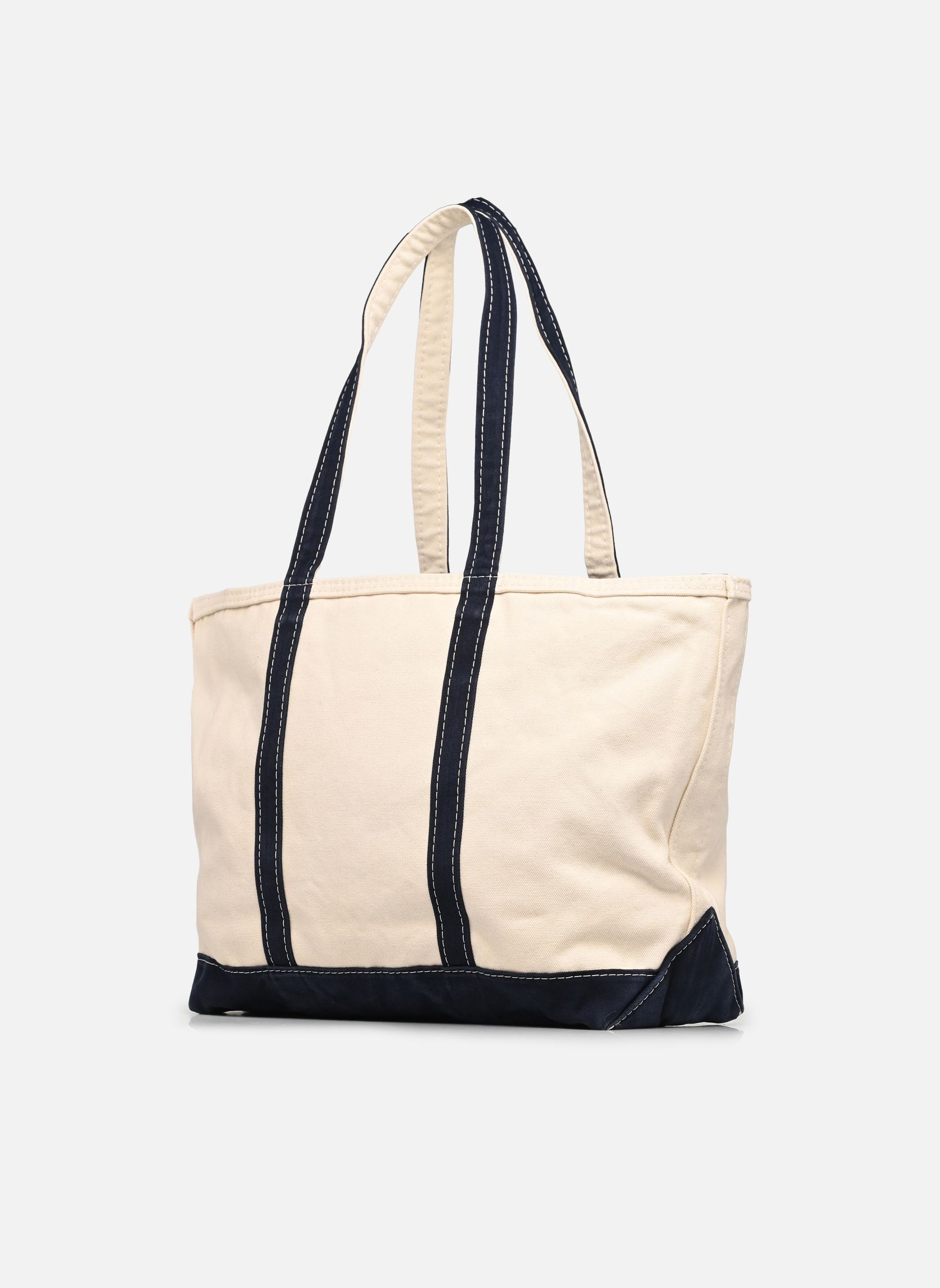 Cabas Pp Icn Tte M-Tote-Medium femme blanc Polo Ralph Lauren Cabas Pp Icn Tte M-Tote-Medium femme blanc Cream/Navy