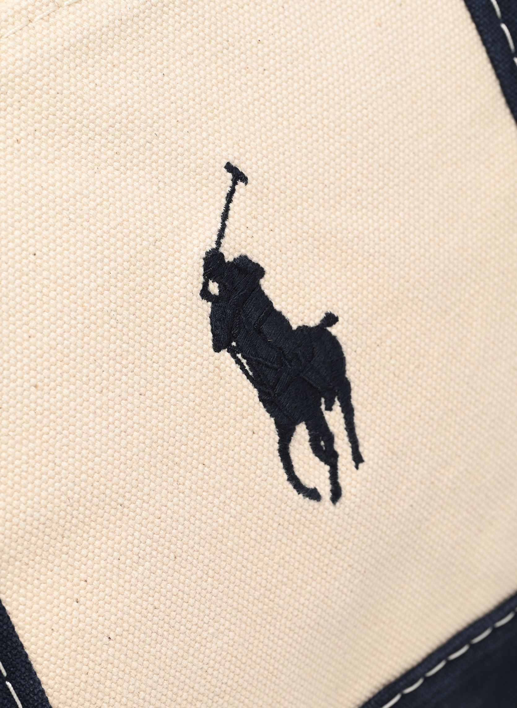 Cabas Pp Icn Tte M-Tote-Medium femme blanc Polo Ralph Lauren Cabas Pp Icn Tte M-Tote-Medium femme blanc Cream/Navy