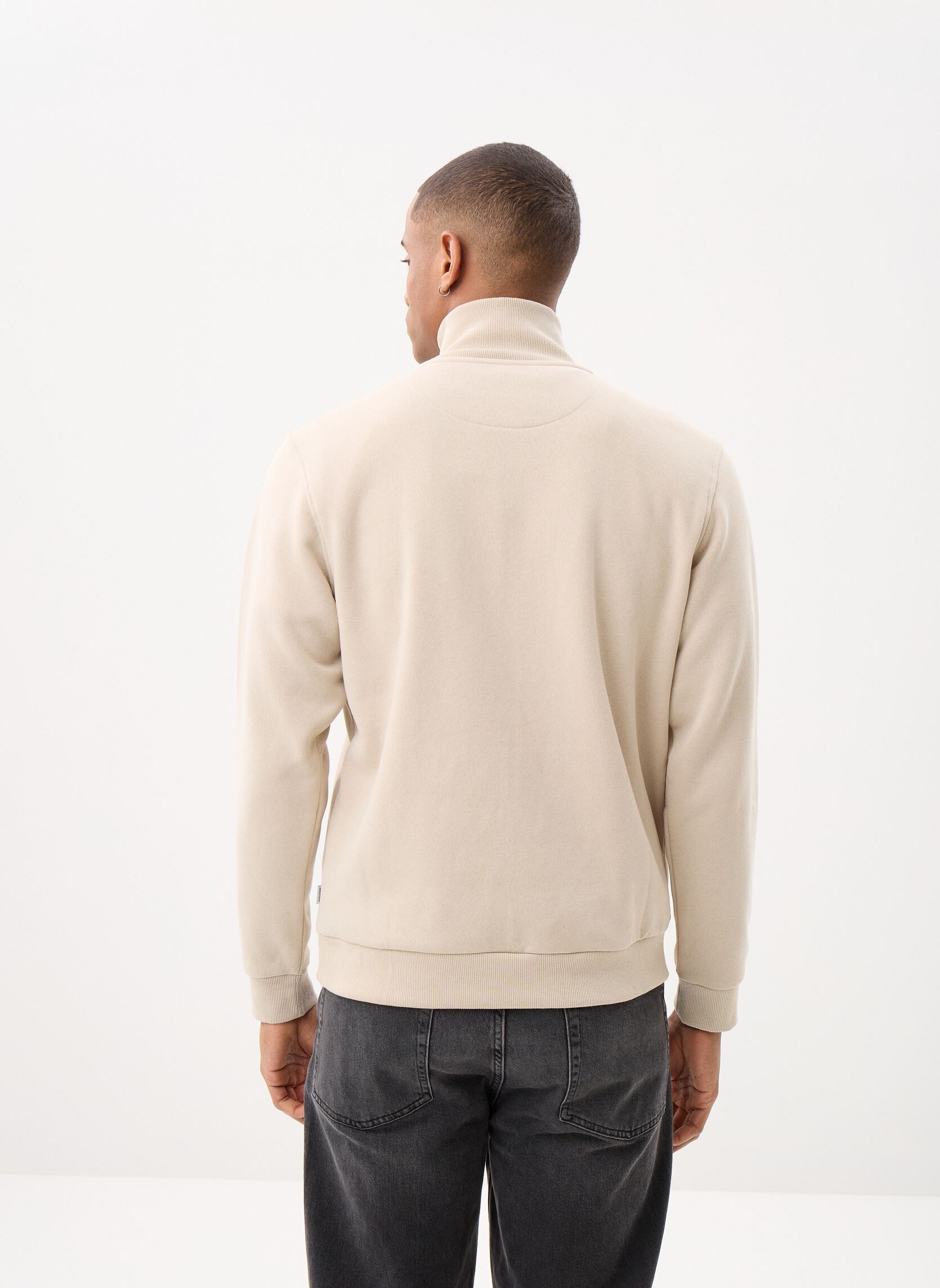 Sweats zippés Jjebradley Sweat Half Zip Noos homme gris Jack & Jones Sweats zippés Jjebradley Sweat Half Zip Noos homme gris MOONBEAM