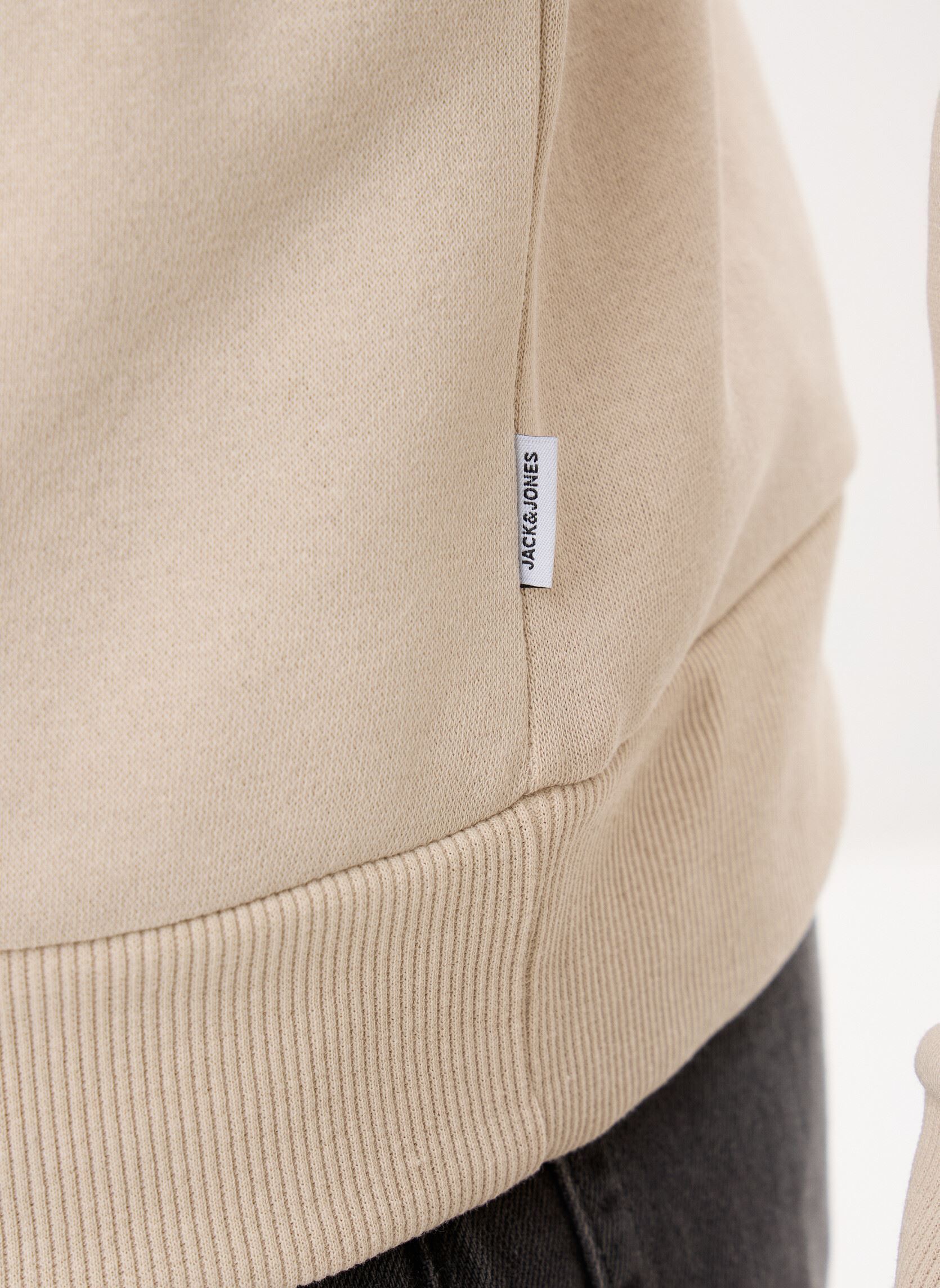 Sweats zippés Jjebradley Sweat Half Zip Noos homme gris Jack & Jones Sweats zippés Jjebradley Sweat Half Zip Noos homme gris MOONBEAM