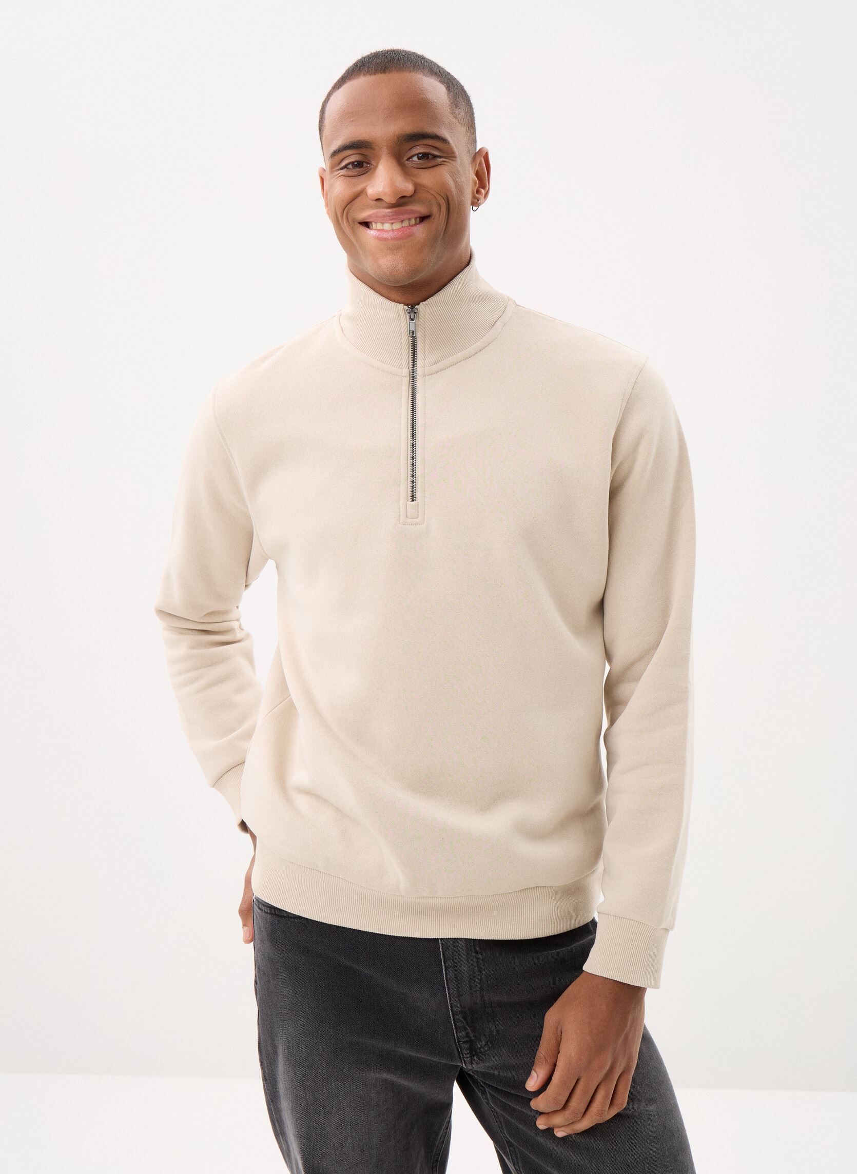 Sweat shirt Jack & Jones Sweatshirt à demi zip Bradley EU - vue 4