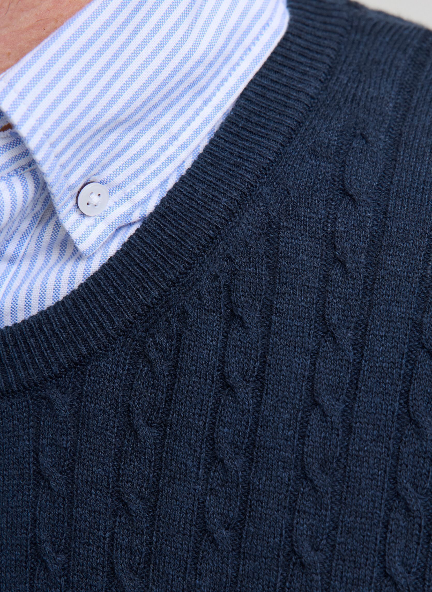 Pulls Jjeemil Knit Cable Crew Neck Noos homme bleu Jack & Jones Pulls Jjeemil Knit Cable Crew Neck Noos homme bleu NAVY BLAZER