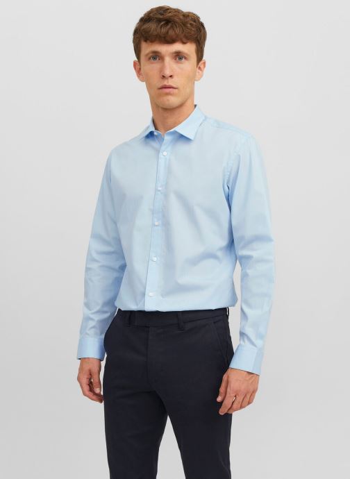 Jack & Jones Chemises Jjejoe Shirt Ls Plain Noos homme bleu