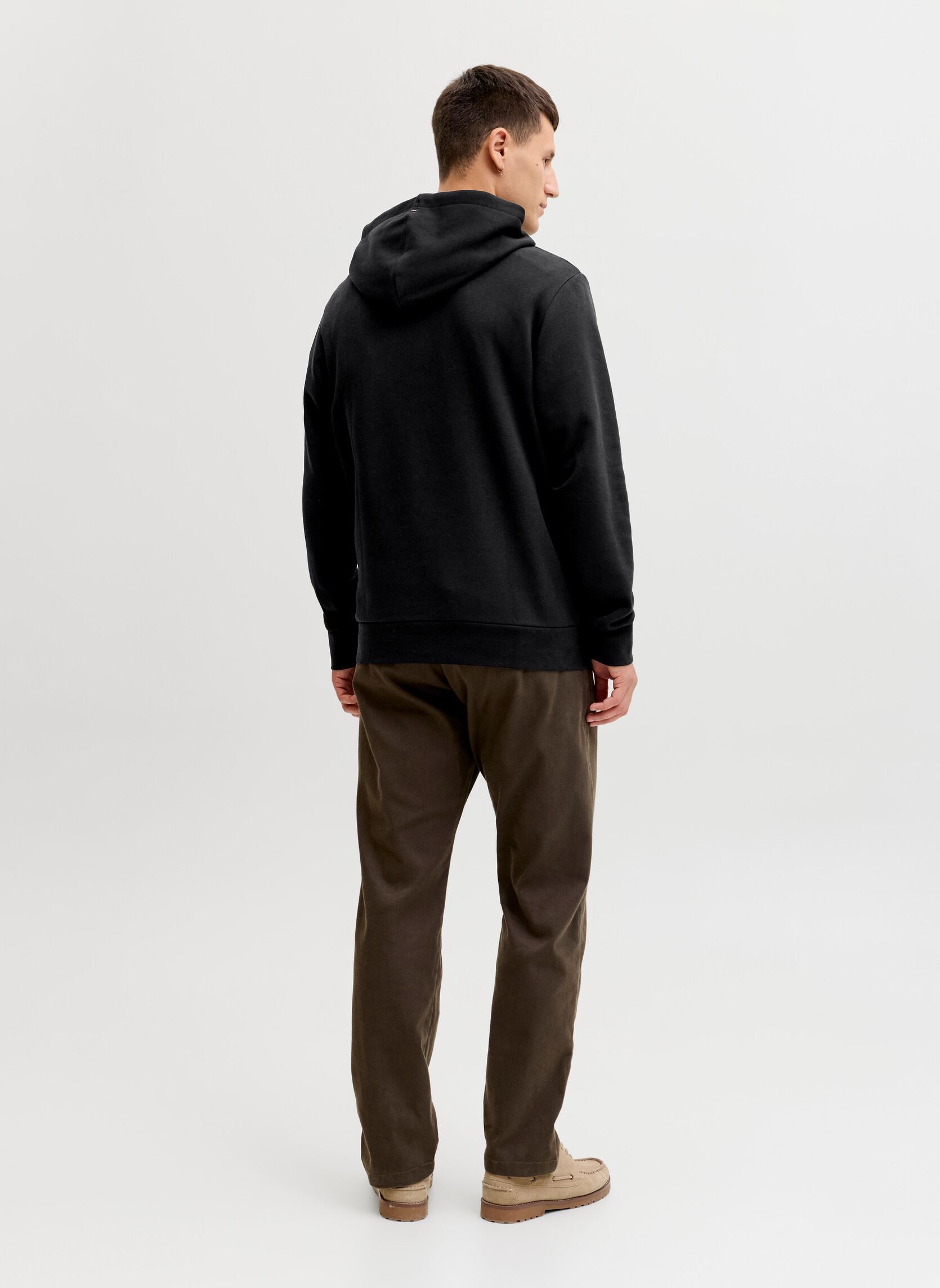 Sweaters met rits Jprbluarchie Sweat Hood Ln heren zwart Jack & Jones Sweaters met rits Jprbluarchie Sweat Hood Ln heren zwart BLACK