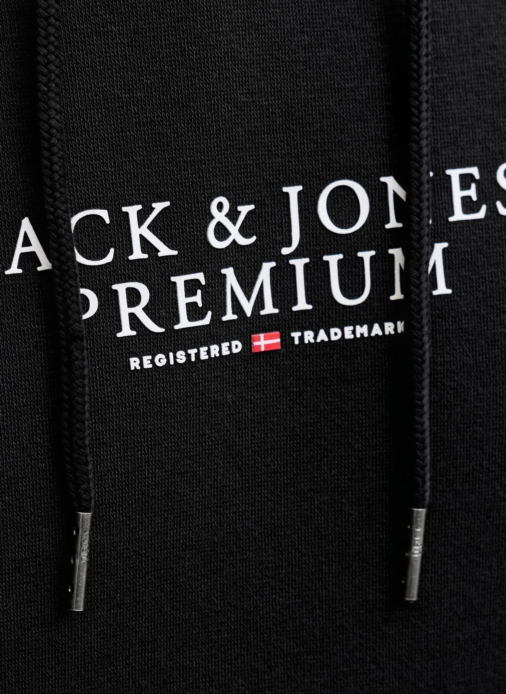 Sweaters met rits Jprbluarchie Sweat Hood Ln heren zwart Jack & Jones Sweaters met rits Jprbluarchie Sweat Hood Ln heren zwart BLACK